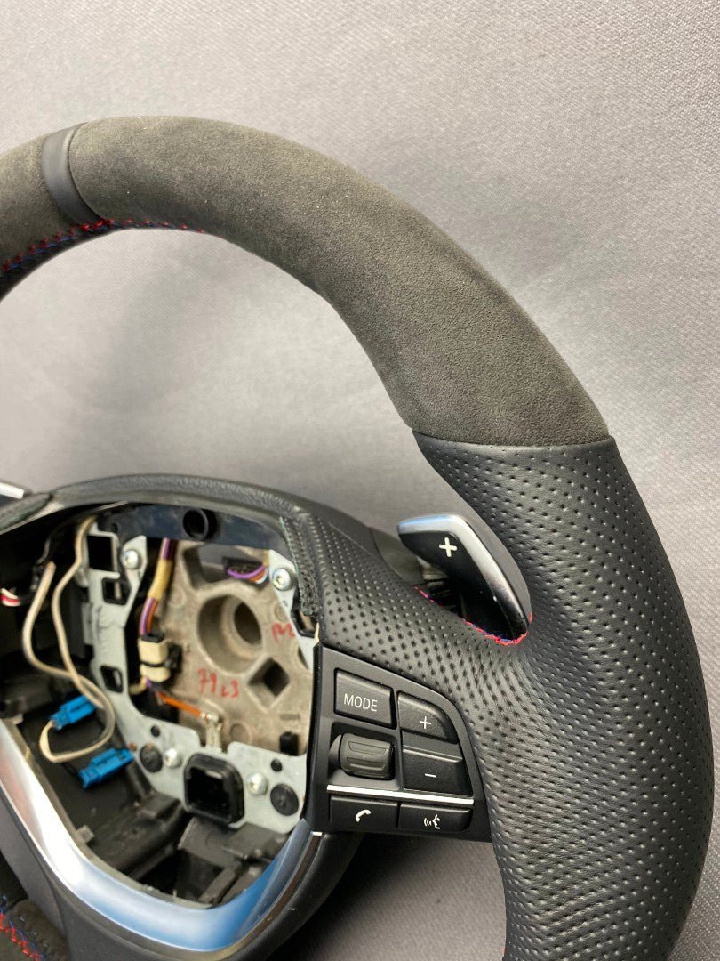BMW F10 F01 Steering Wheel Alcantara Carbon - Custom Class