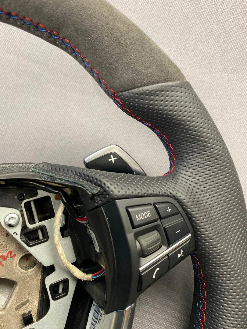 BMW F10 F01 Steering Wheel Alcantara Carbon - Custom Class