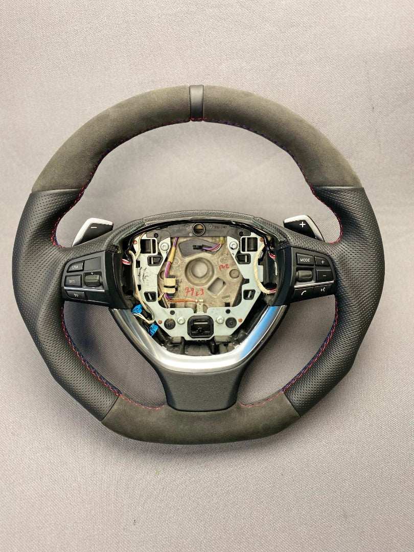 BMW F10 F01 Steering Wheel Alcantara Carbon - Custom Class