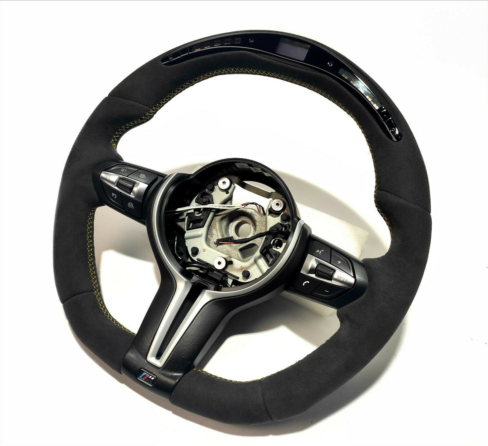 BMW F15 F30 M Style Steering Wheel Alcantara Flat Bottom with LEDs - Custom Class