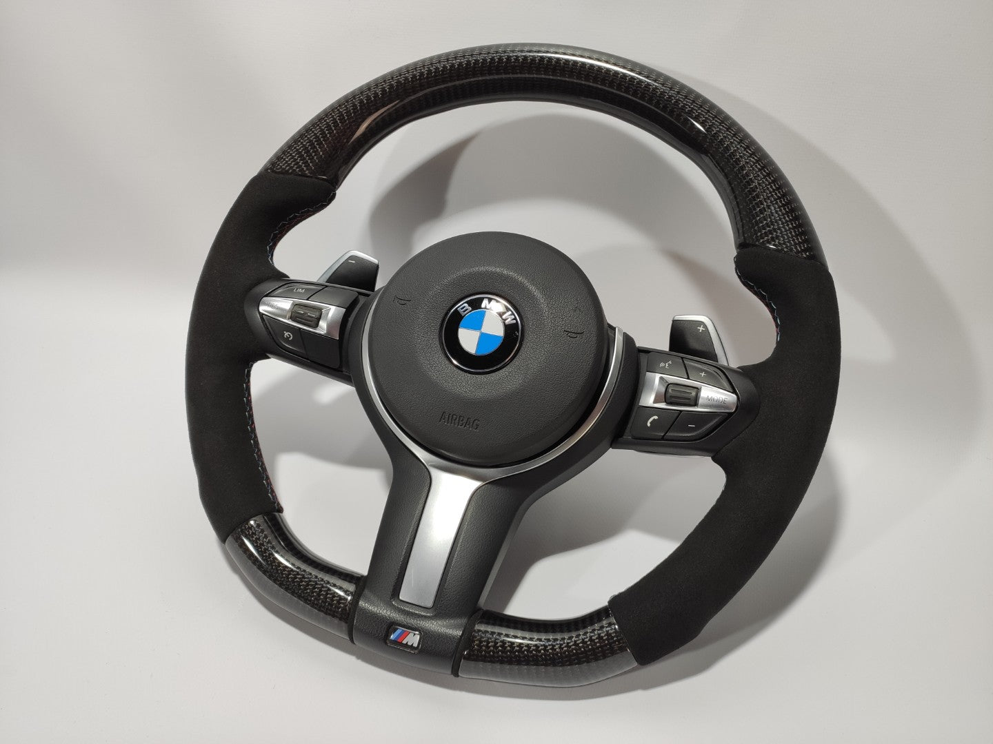 BMW F30 F15 F16 Steering Wheel Carbon Alcantara - Custom Class