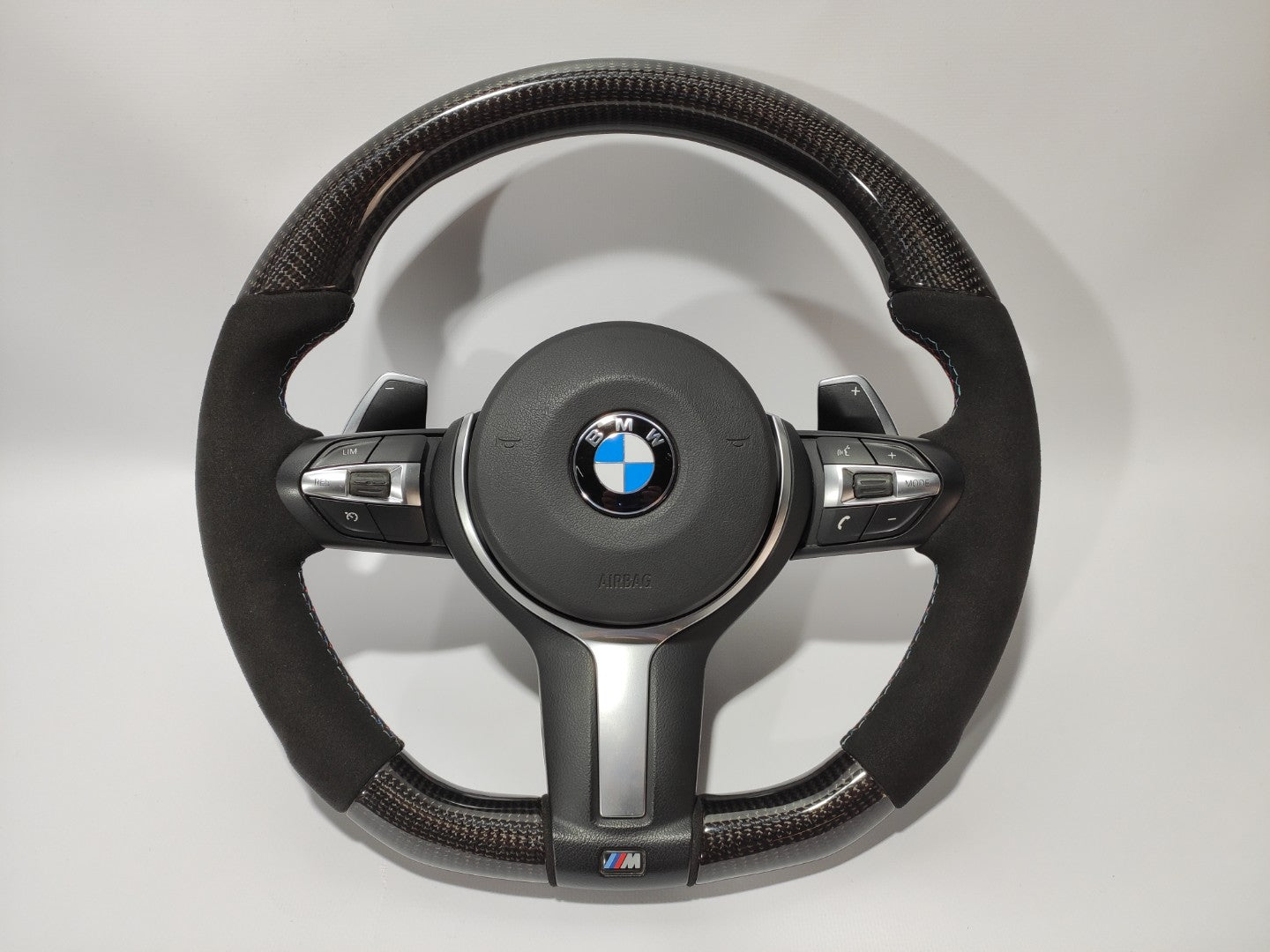 BMW F30 F15 F16 Steering Wheel Carbon Alcantara - Custom Class