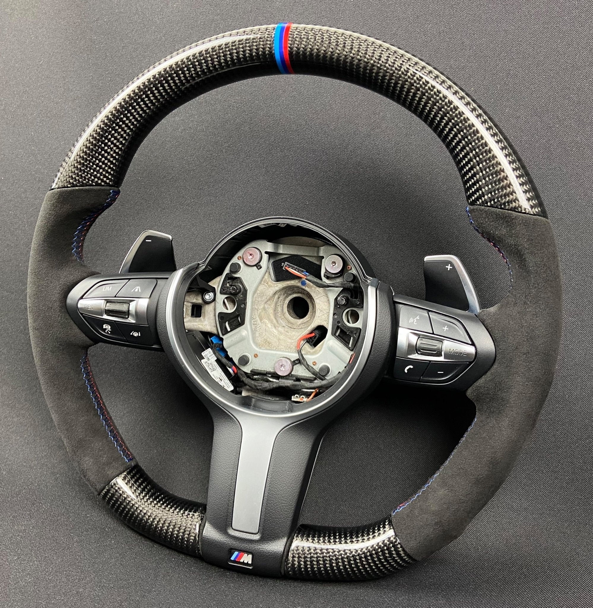 BMW F30 F31 F32 3 F15 Series Steering Wheel Carbon Fiber Alcantara M Performance - Custom Class