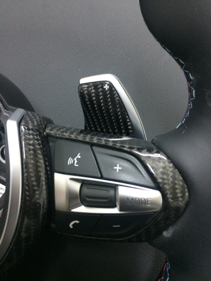 BMW F30 F31 F32 F35 F15 X5 F16 X6 F20 Steering Wheel Carbon Leather - Custom Class