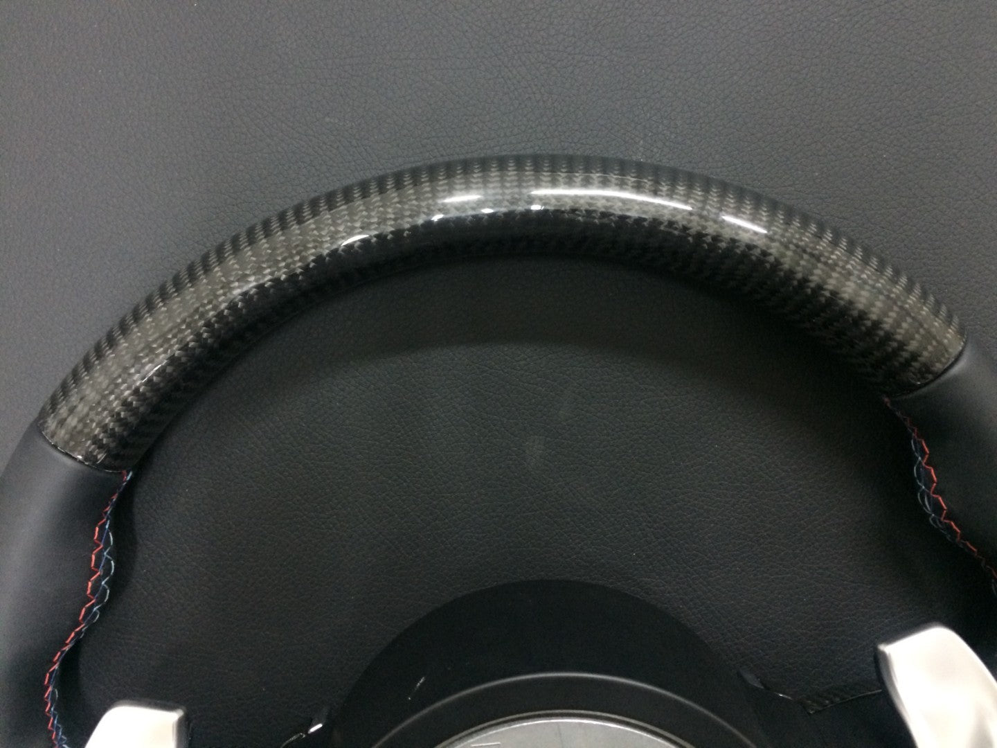 BMW F30 F31 F32 F35 F15 X5 F16 X6 F20 Steering Wheel Carbon Leather - Custom Class