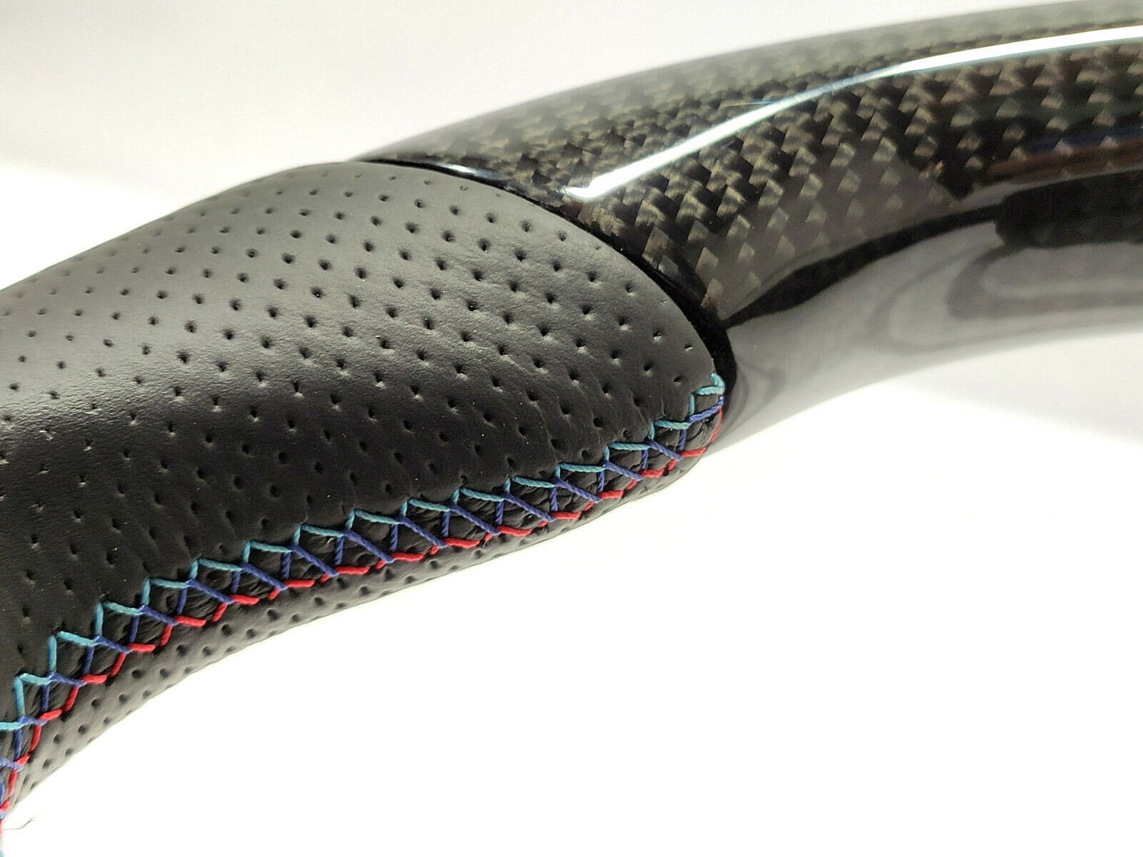 BMW F30 Steering Wheel Carbon Fiber Leather Flat Bottom - Custom Class