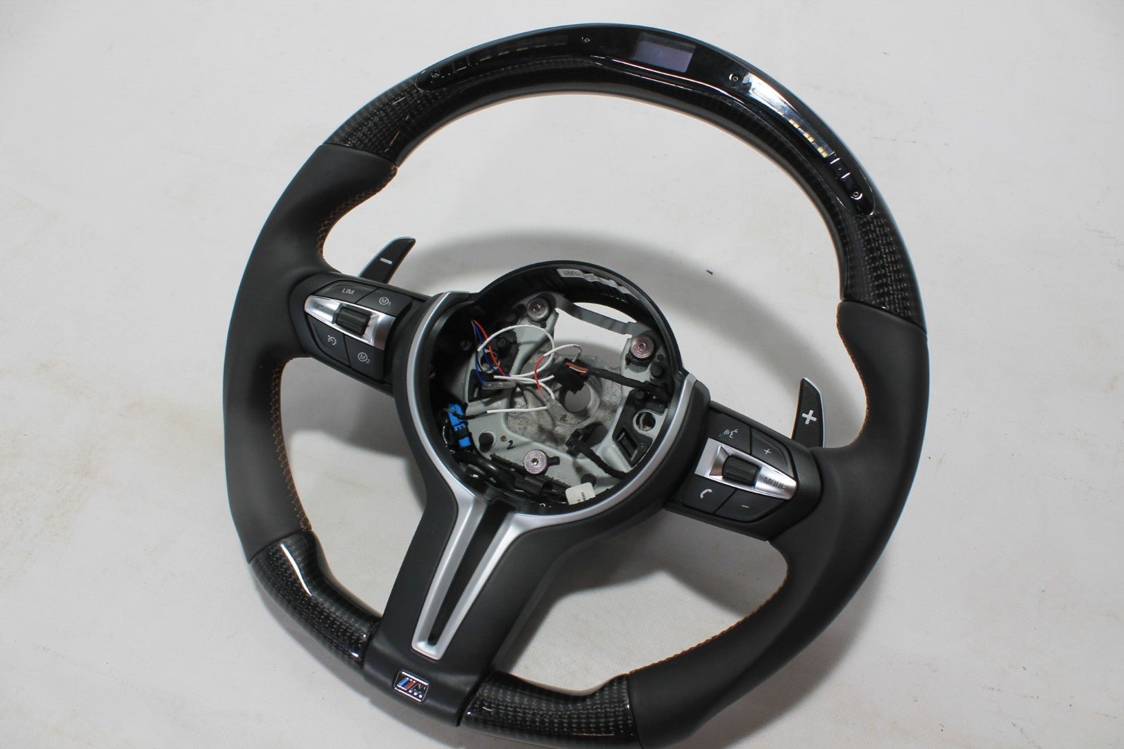 BMW F80 F81 F82 F83 F85 F86 M3 M4 M2 X5m X6m Steering Wheel Carbon Leather with LED panel - Custom Class