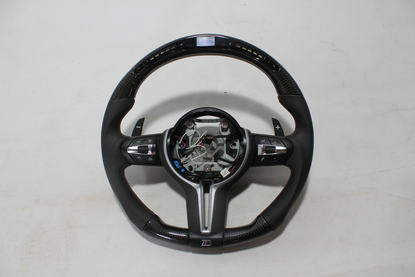 BMW F80 F81 F82 F83 F85 F86 M3 M4 M2 X5m X6m Steering Wheel Carbon Leather with LED panel - Custom Class