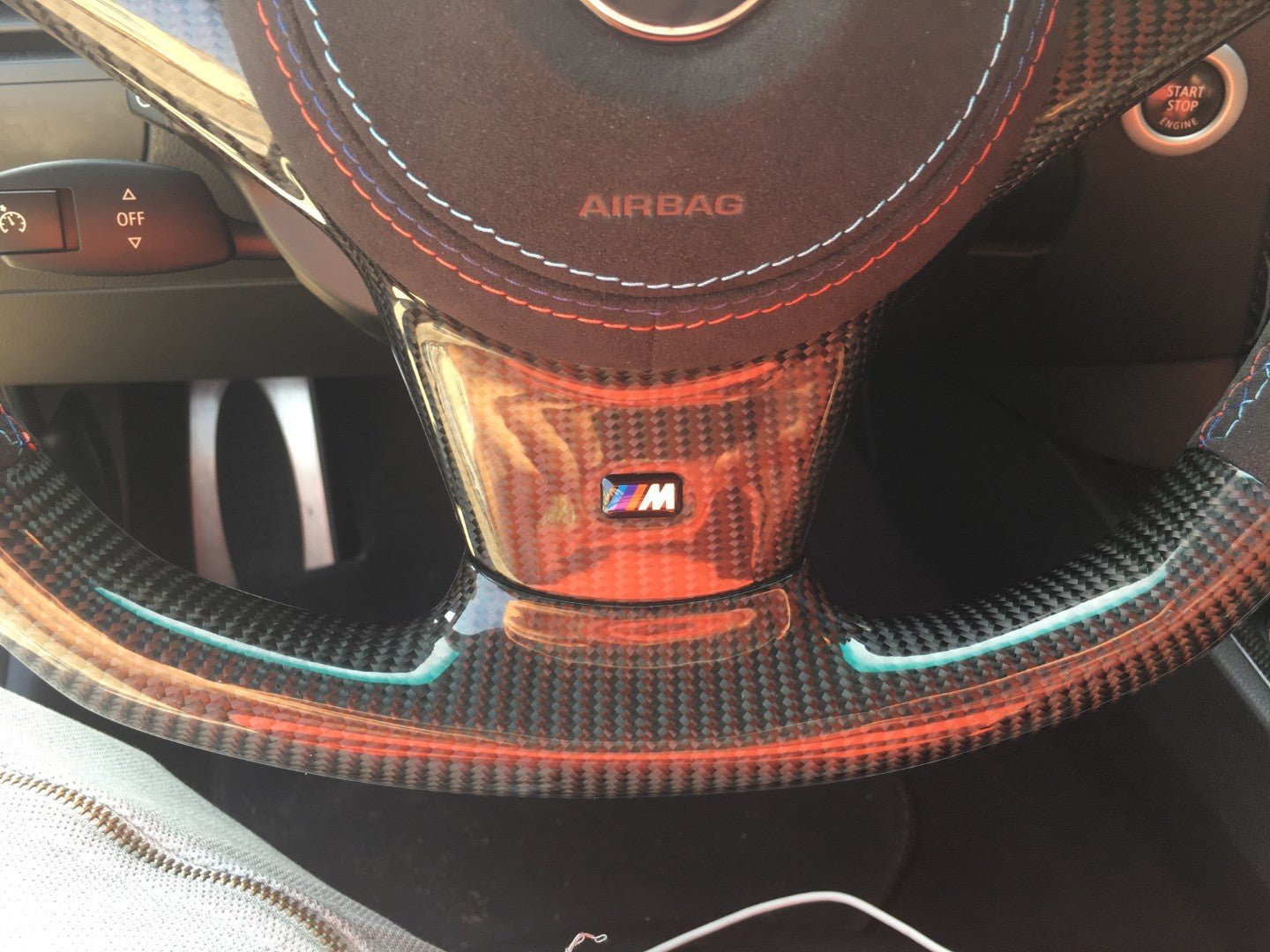 BMW M6 E63 M5 E60 Steering Wheel Carbon Alcantara - Custom Class