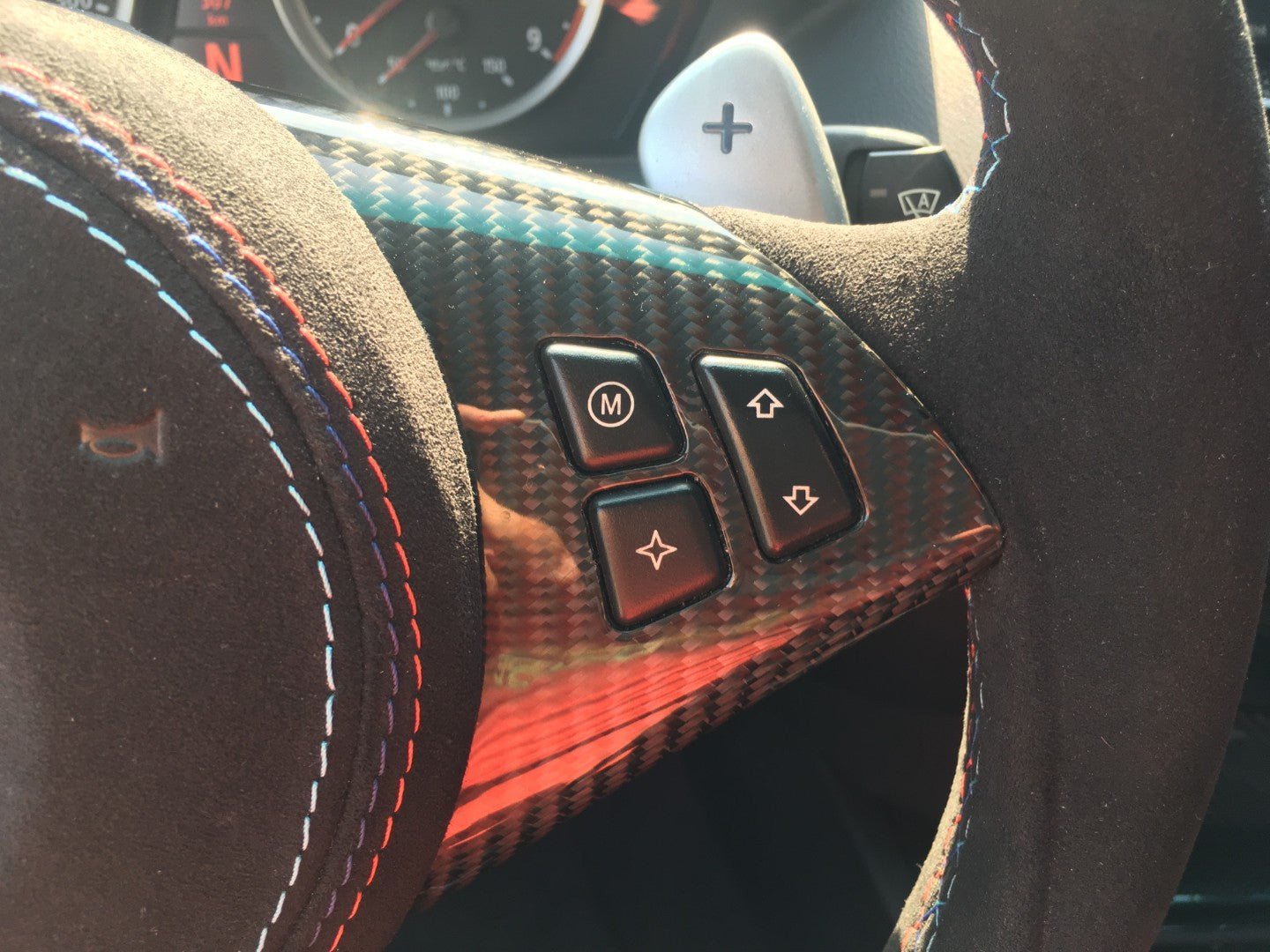 BMW M6 E63 M5 E60 Steering Wheel Carbon Alcantara - Custom Class