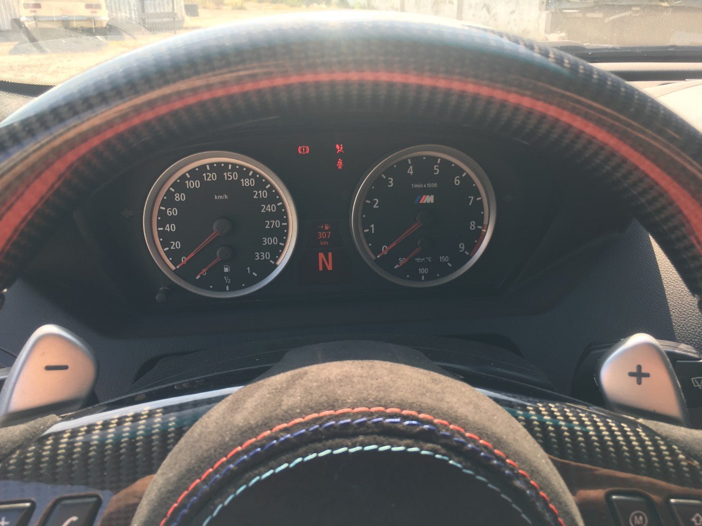 BMW M6 E63 M5 E60 Steering Wheel Carbon Alcantara - Custom Class