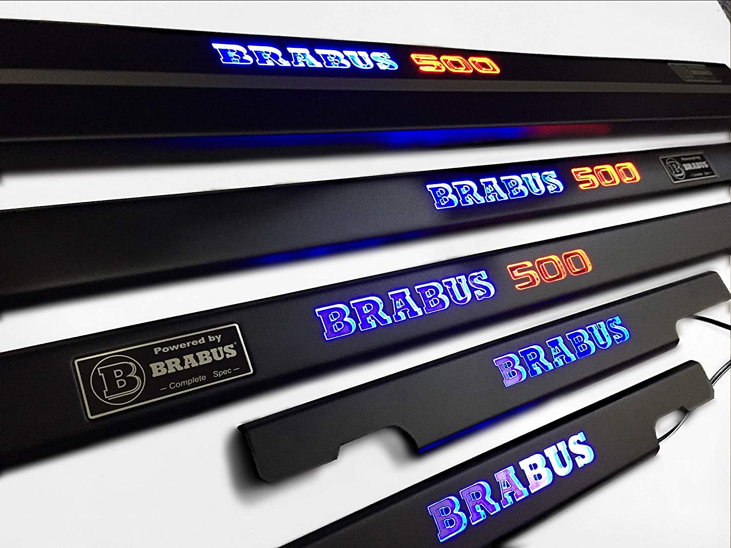 Brabus 500 LED Illuminated Door Sills 4 or 5 pcs for Mercedes-Benz G-Class W463 - Custom Class