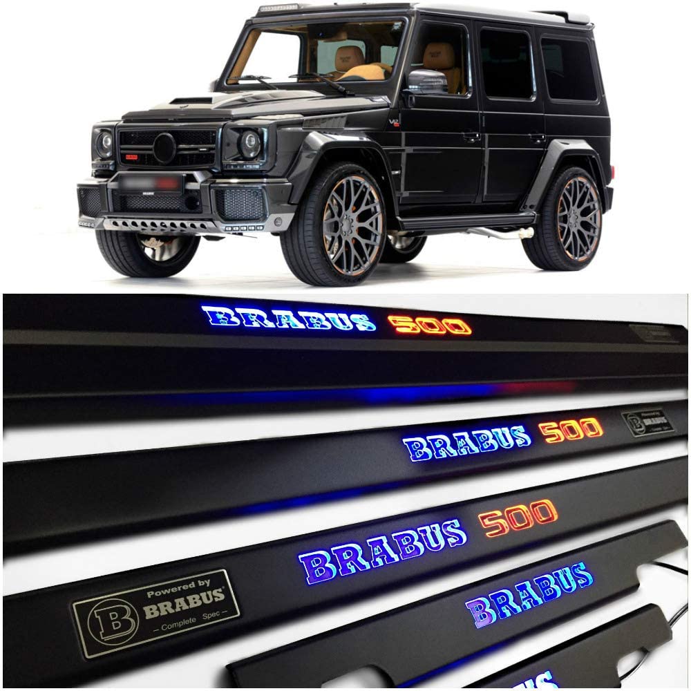 Brabus 500 LED Illuminated Door Sills 4 or 5 pcs for Mercedes-Benz G-Class W463 - Custom Class