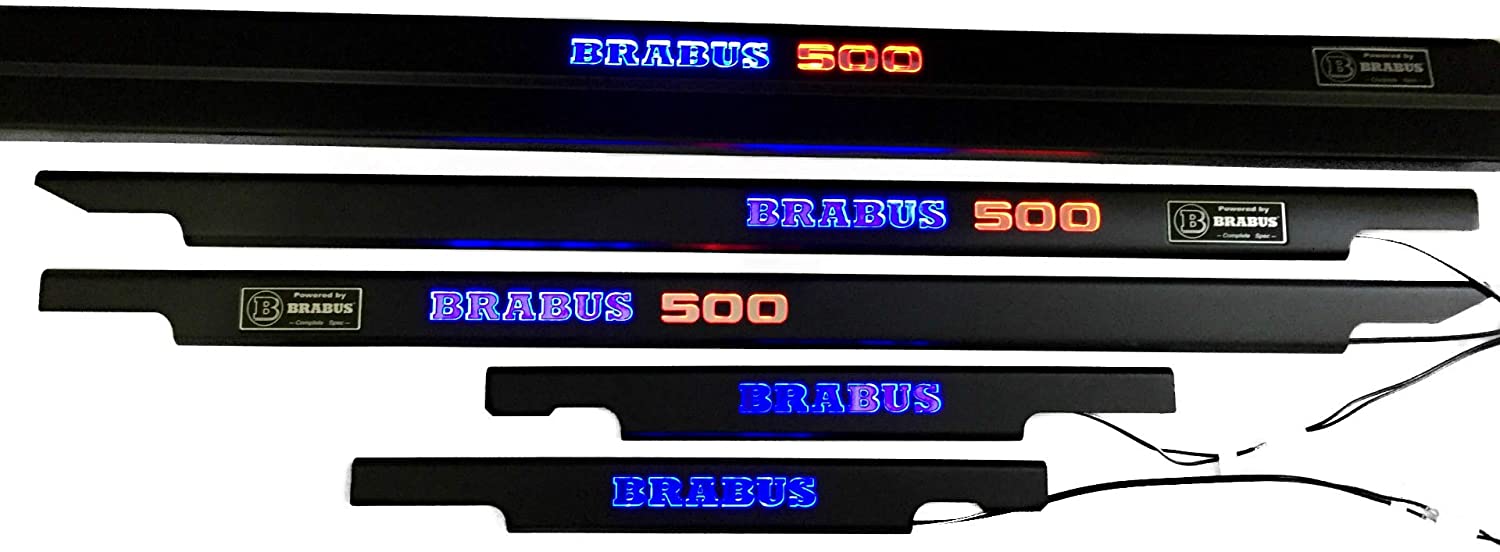 Brabus 500 LED Illuminated Door Sills 4 or 5 pcs for Mercedes-Benz G-Class W463 - Custom Class