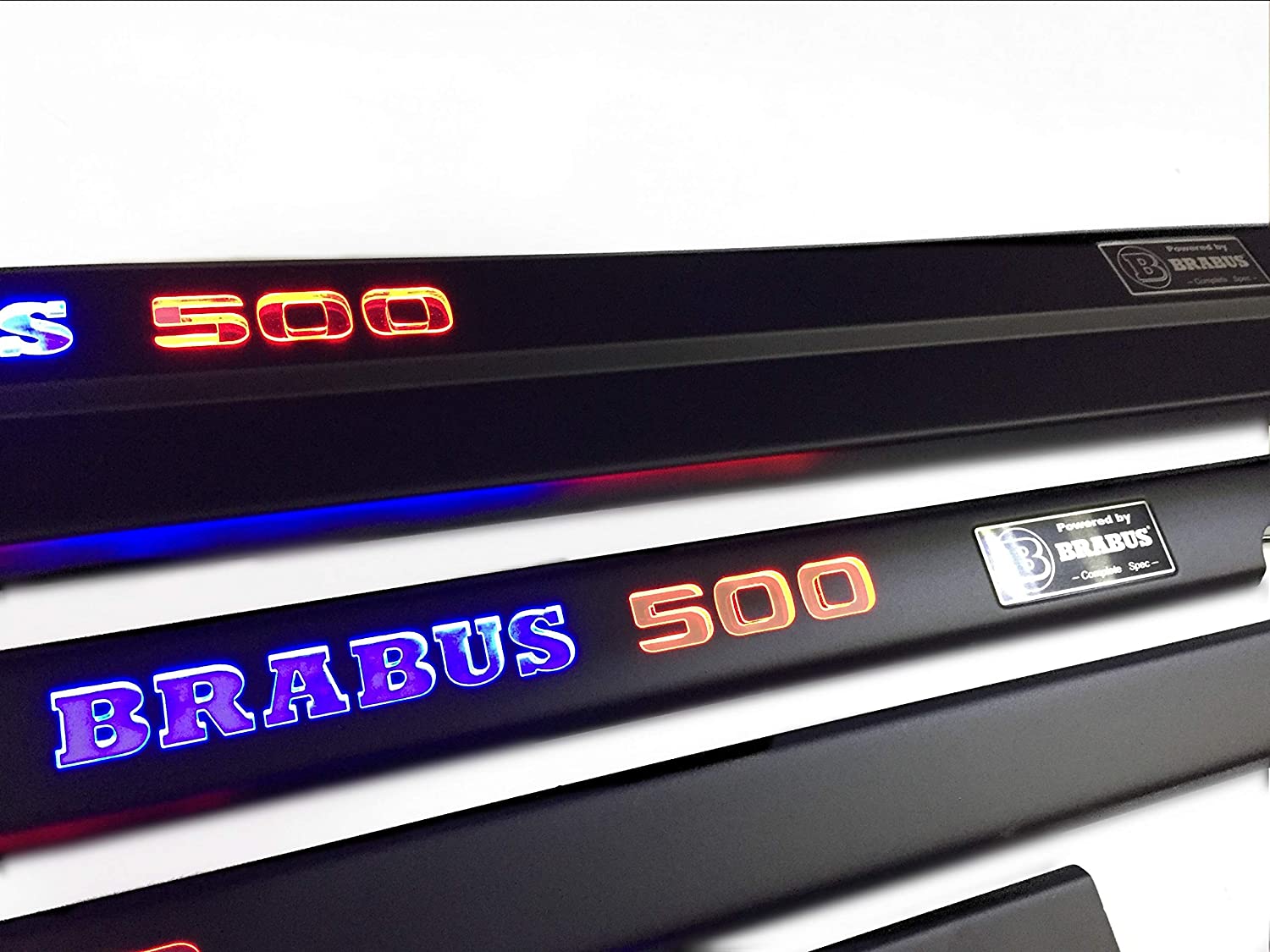 Brabus 500 LED Illuminated Door Sills 4 or 5 pcs for Mercedes-Benz G-Class W463 - Custom Class