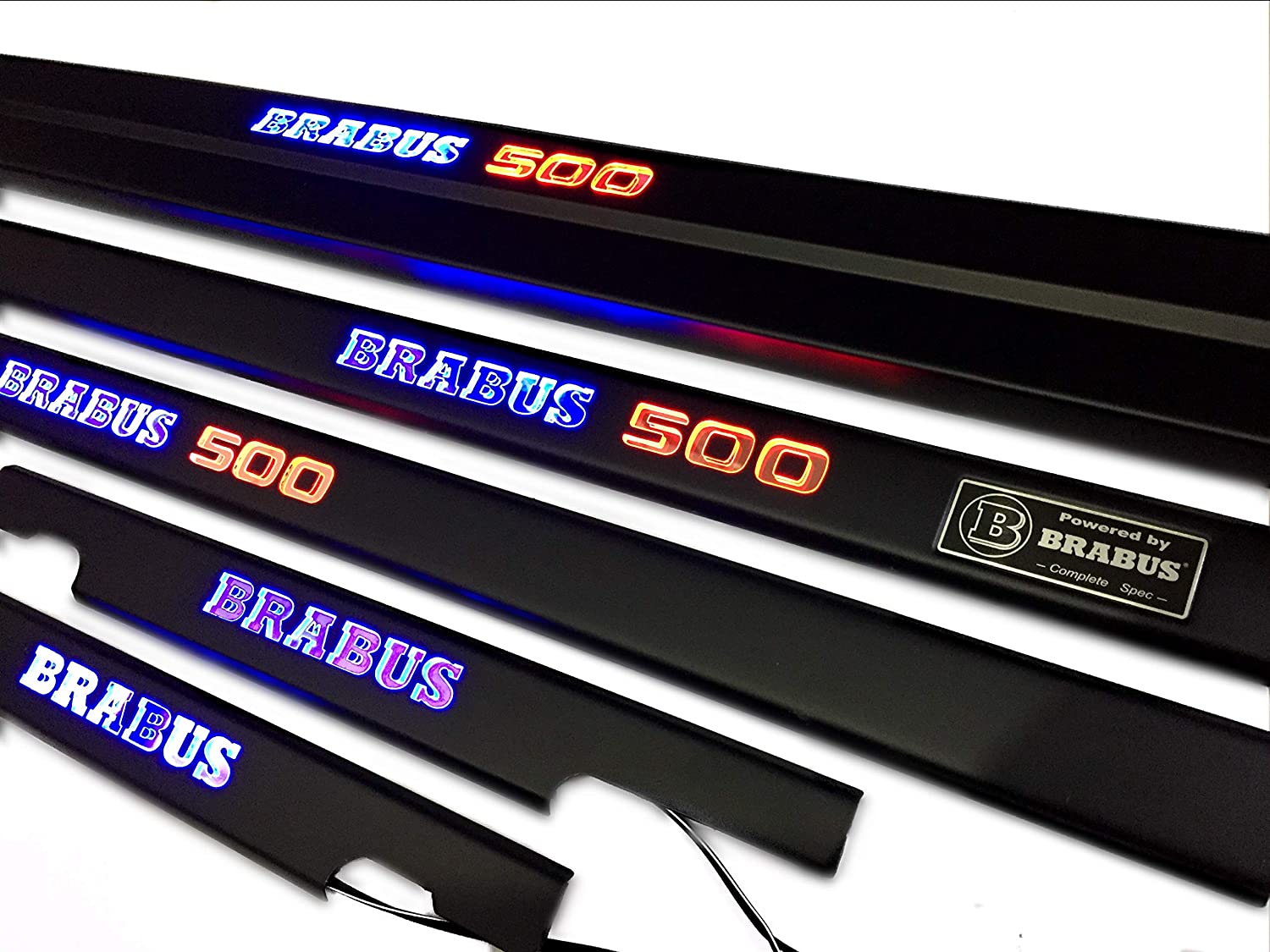 Brabus 500 LED Illuminated Door Sills 4 or 5 pcs for Mercedes-Benz G-Class W463 - Custom Class