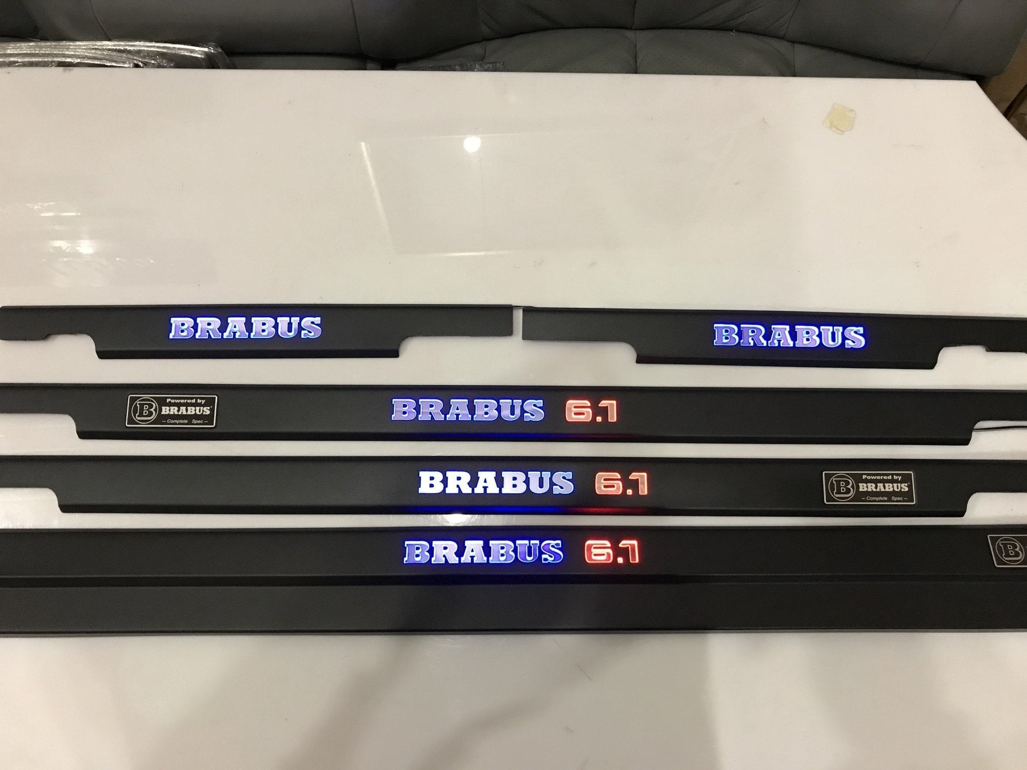 Brabus 6.1 LED Illuminated Door Sills 4 or 5 pcs for Mercedes-Benz G-Class W463 - Custom Class