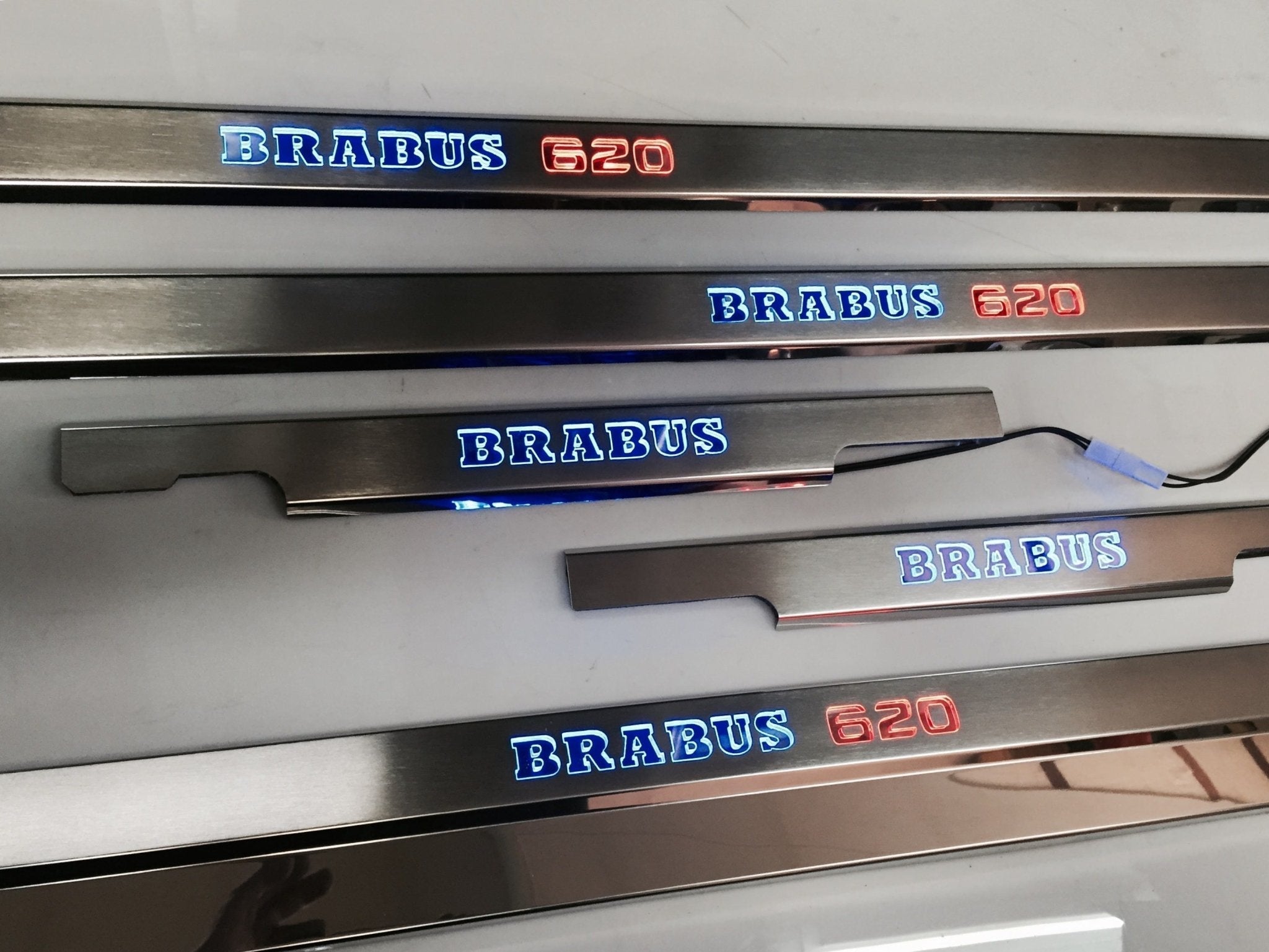 Brabus 620 LED Illuminated Door Sills 4 or 5 pcs for Mercedes-Benz G-Class W463 - Custom Class