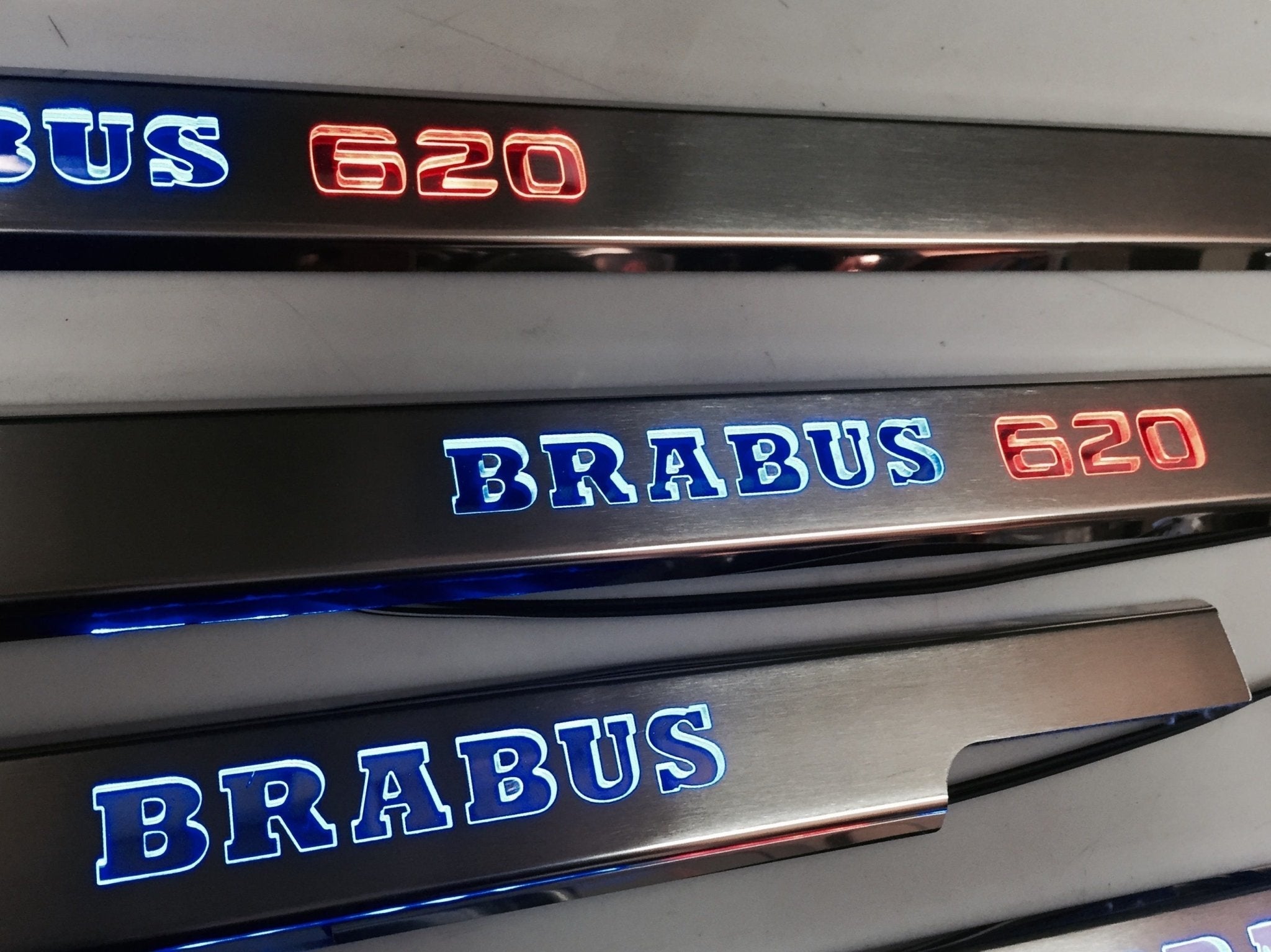 Brabus 620 LED Illuminated Door Sills 4 or 5 pcs for Mercedes-Benz G-Class W463 - Custom Class