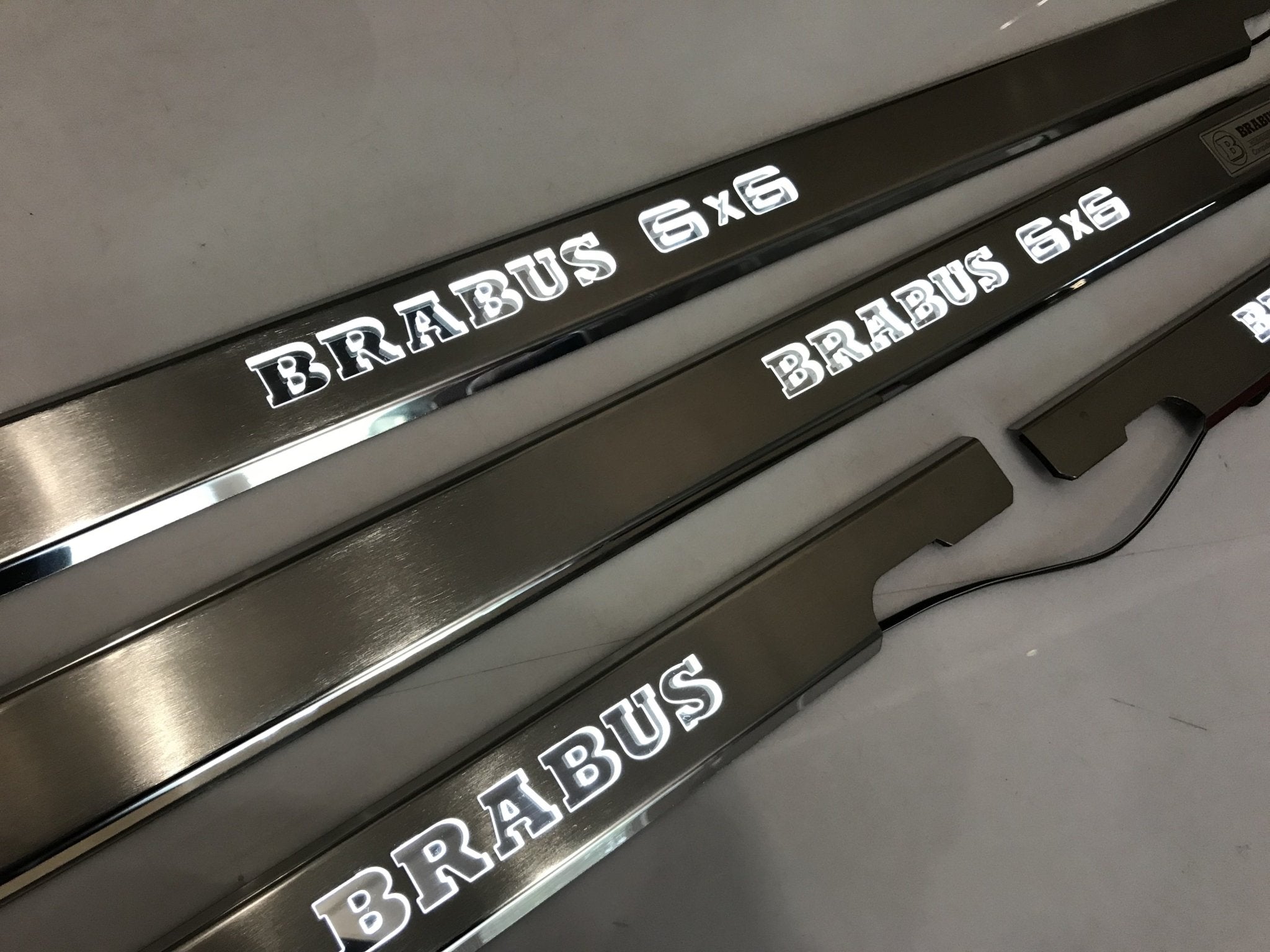 Brabus 6x6 LED Illuminated Door Sills 4 or 5 pcs for Mercedes-Benz G-Class W463 - Custom Class