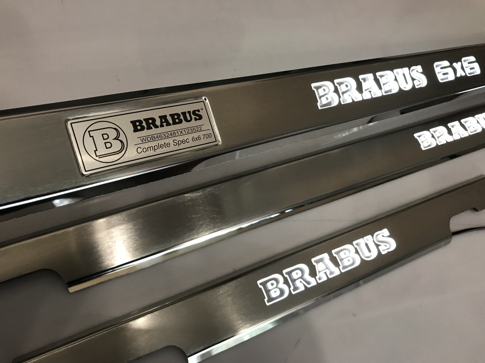 Brabus 6x6 LED Illuminated Door Sills 4 or 5 pcs for Mercedes-Benz G-Class W463 - Custom Class