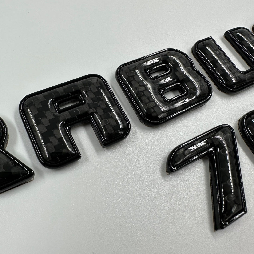 Brabus 700 emblem logo BLACK metal with carbon for Mercedes-Benz W463A W465 G-Class - Custom Class