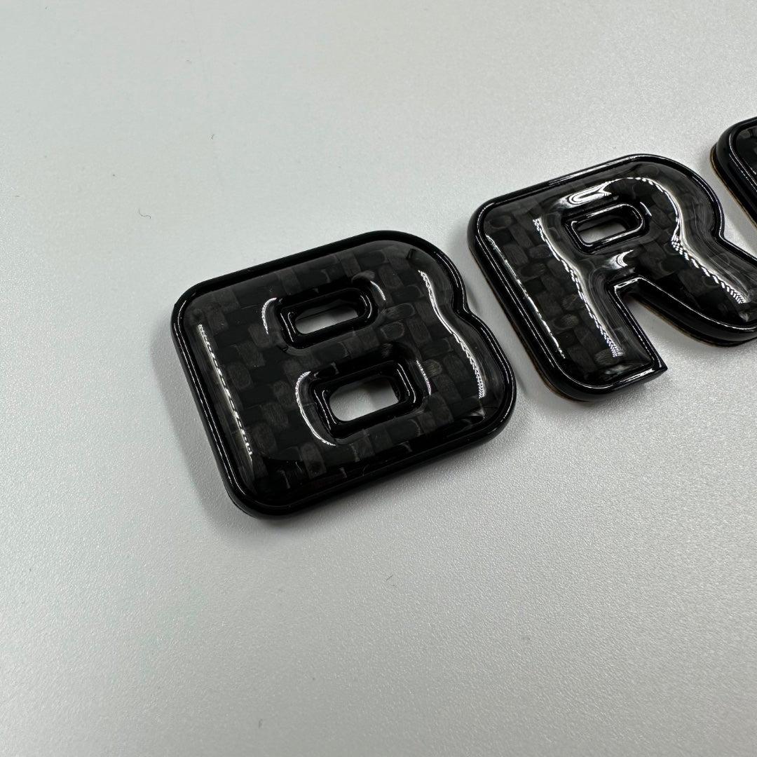 Brabus 700 emblem logo BLACK metal with carbon for Mercedes-Benz W463A W465 G-Class - Custom Class