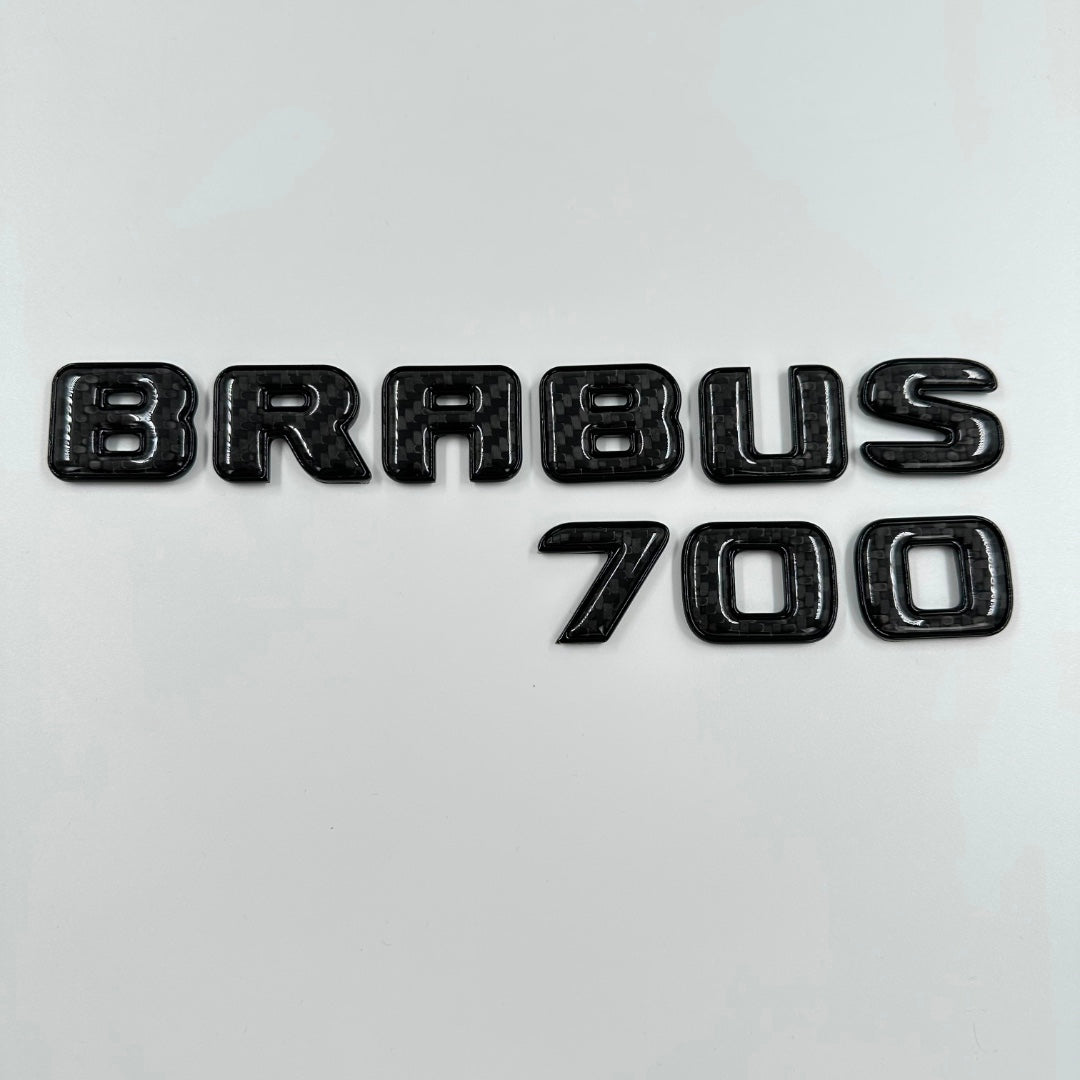 Brabus 700 emblem logo BLACK metal with carbon for Mercedes-Benz W463A W465 G-Class - Custom Class