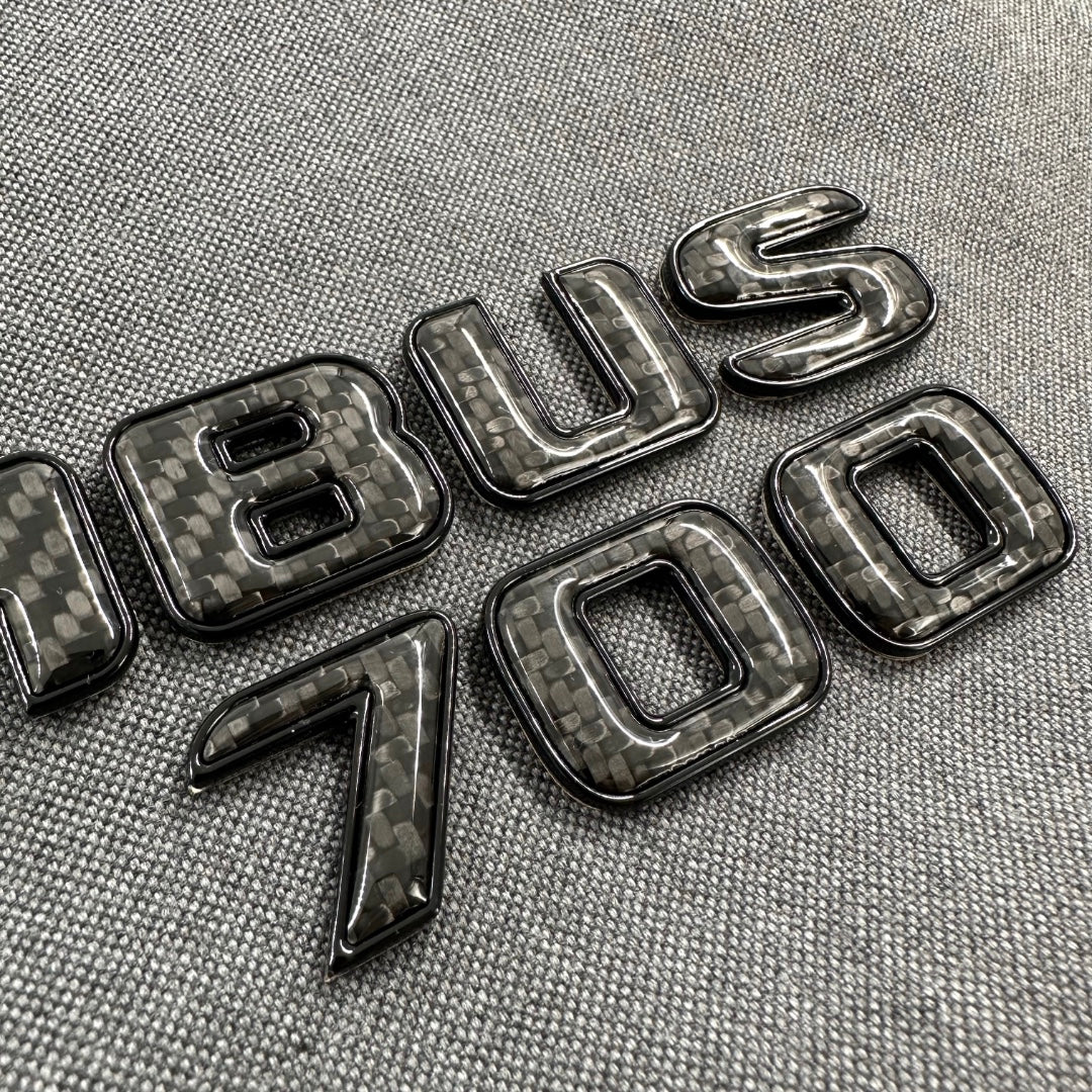Brabus 700 emblem logo BLACK metal with carbon for Mercedes-Benz W463A W465 G-Class - Custom Class