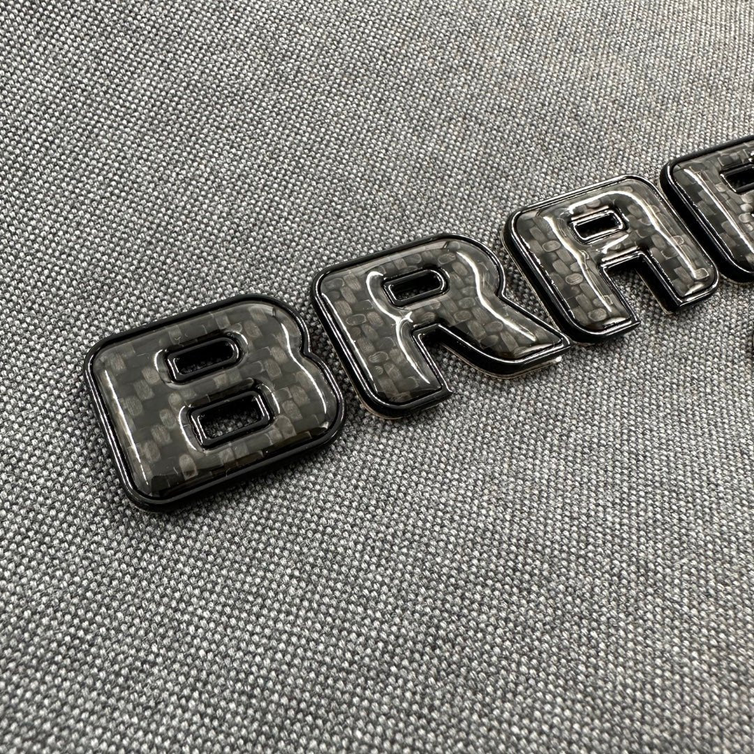 Brabus 700 emblem logo BLACK metal with carbon for Mercedes-Benz W463A W465 G-Class - Custom Class