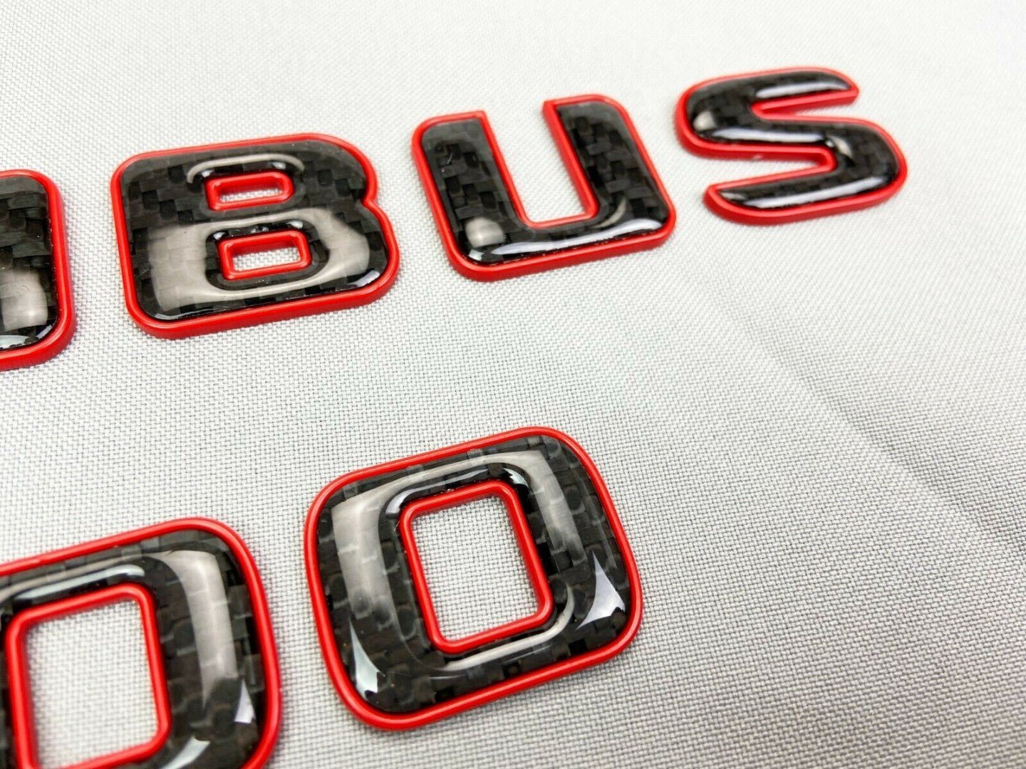 Brabus 700 emblem logo red metal with carbon for Mercedes-Benz W463 W463A W465 G-Class - Custom Class