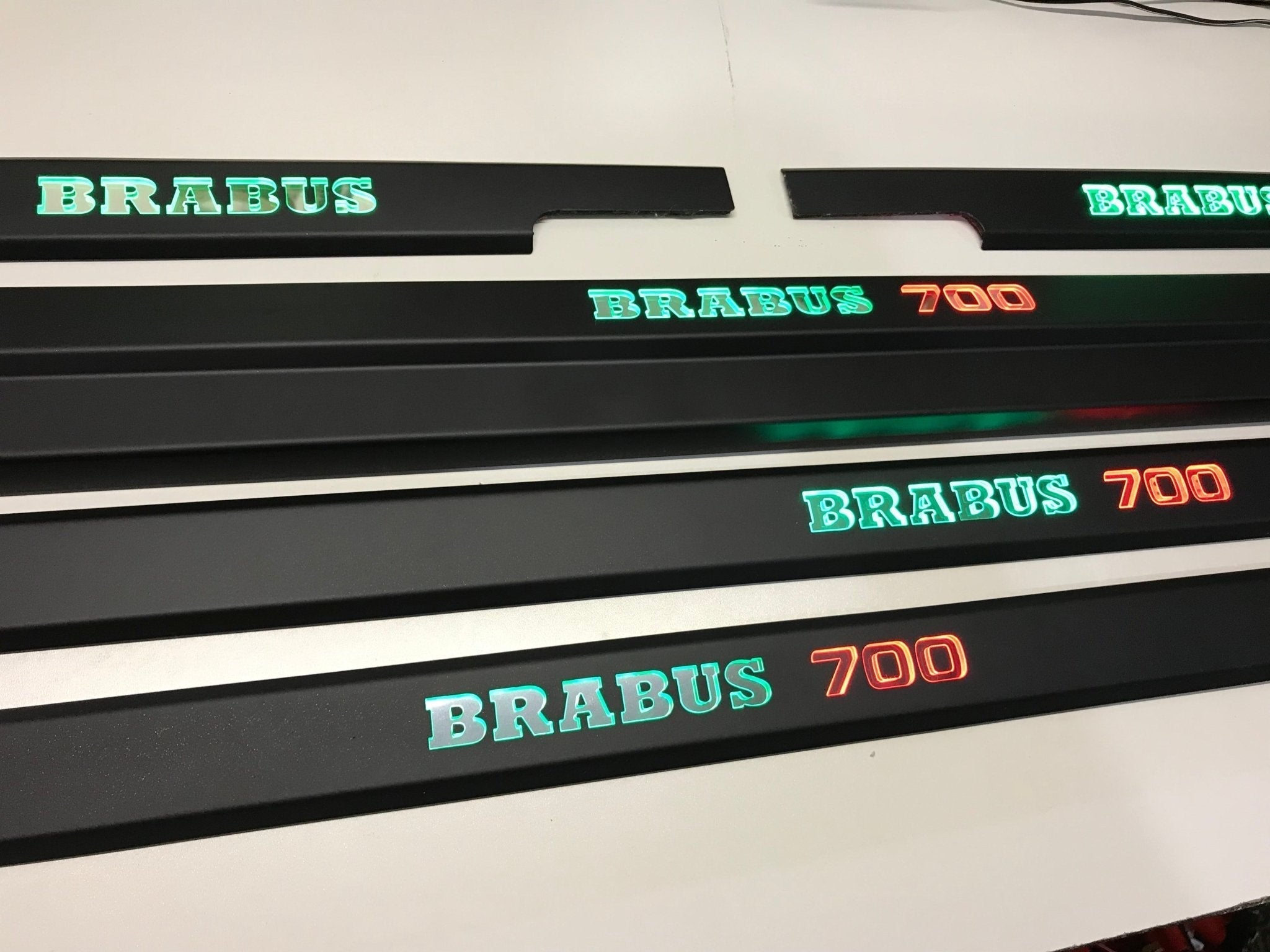 Brabus 700 LED Illuminated Door Sills 4 or 5 pcs for Mercedes-Benz G-Class W463 - Custom Class