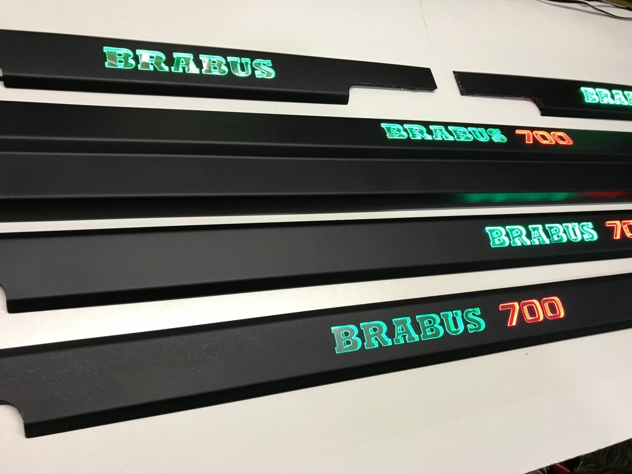 Brabus 700 LED Illuminated Door Sills 4 or 5 pcs for Mercedes-Benz G-Class W463 - Custom Class