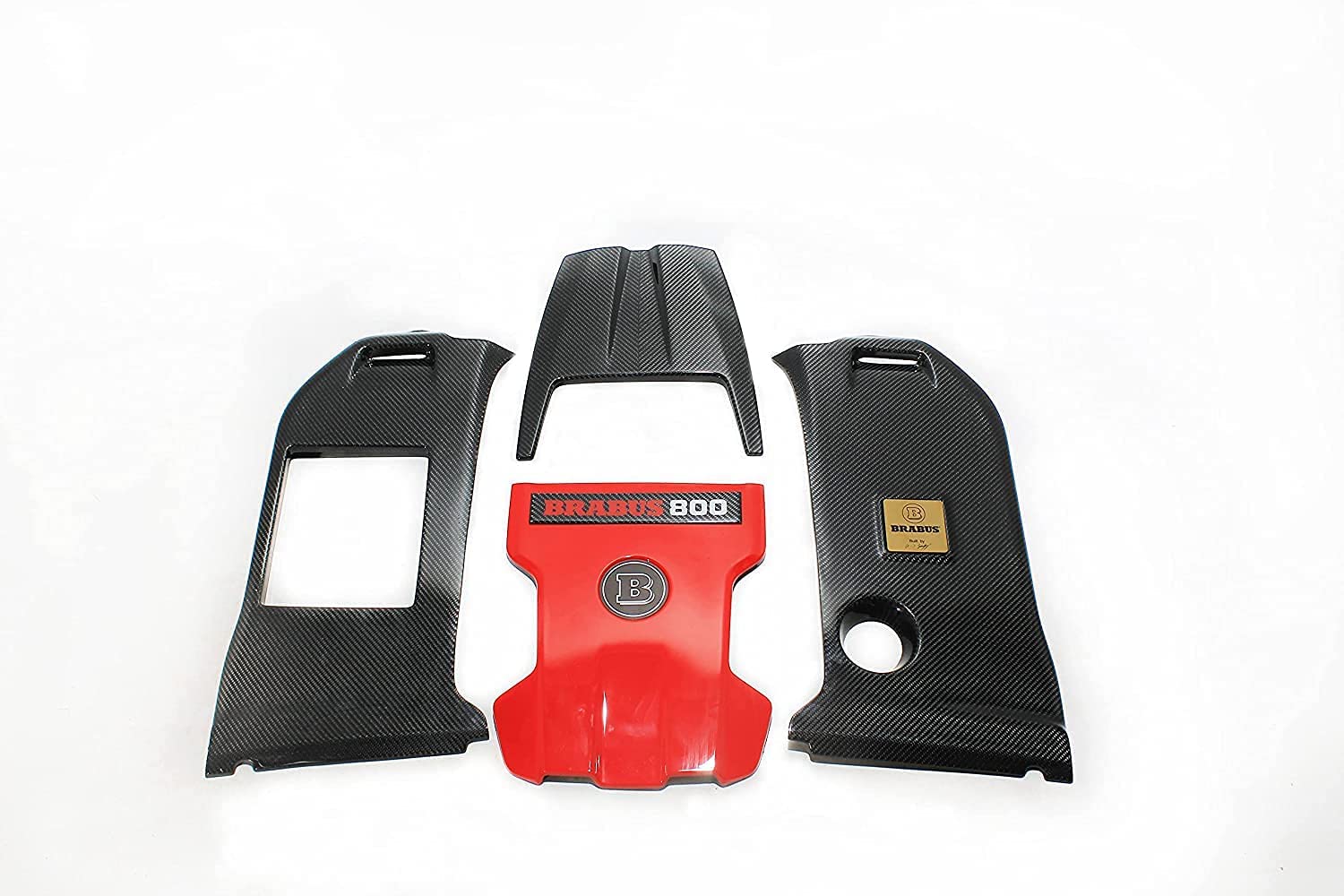 Brabus 800 style Engine Carbon Cover Trim Badge for Mercedes-Benz W463A W464 only G63 AMG - Custom Class