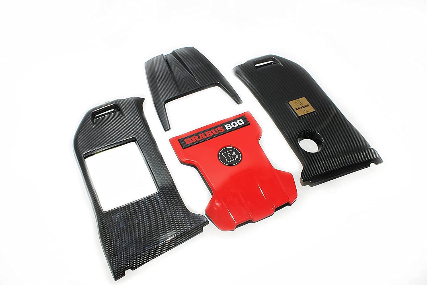 Brabus 800 style Engine Carbon Cover Trim Badge for Mercedes-Benz W463A W464 only G63 AMG - Custom Class