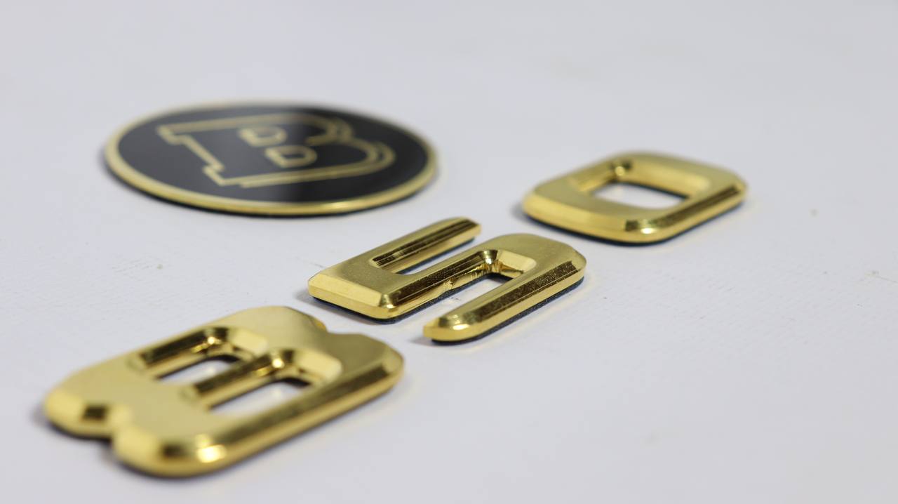 Brabus 850 golden badges stickers emblems logo set for Mercedes-Benz W463 G-Class