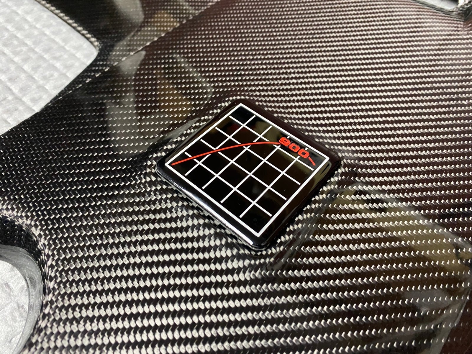 Brabus 900 style Engine Carbon Cover Trim Badge for Mercedes-Benz W463A W464 G-Wagon G-Class G63 G55 - Custom Class