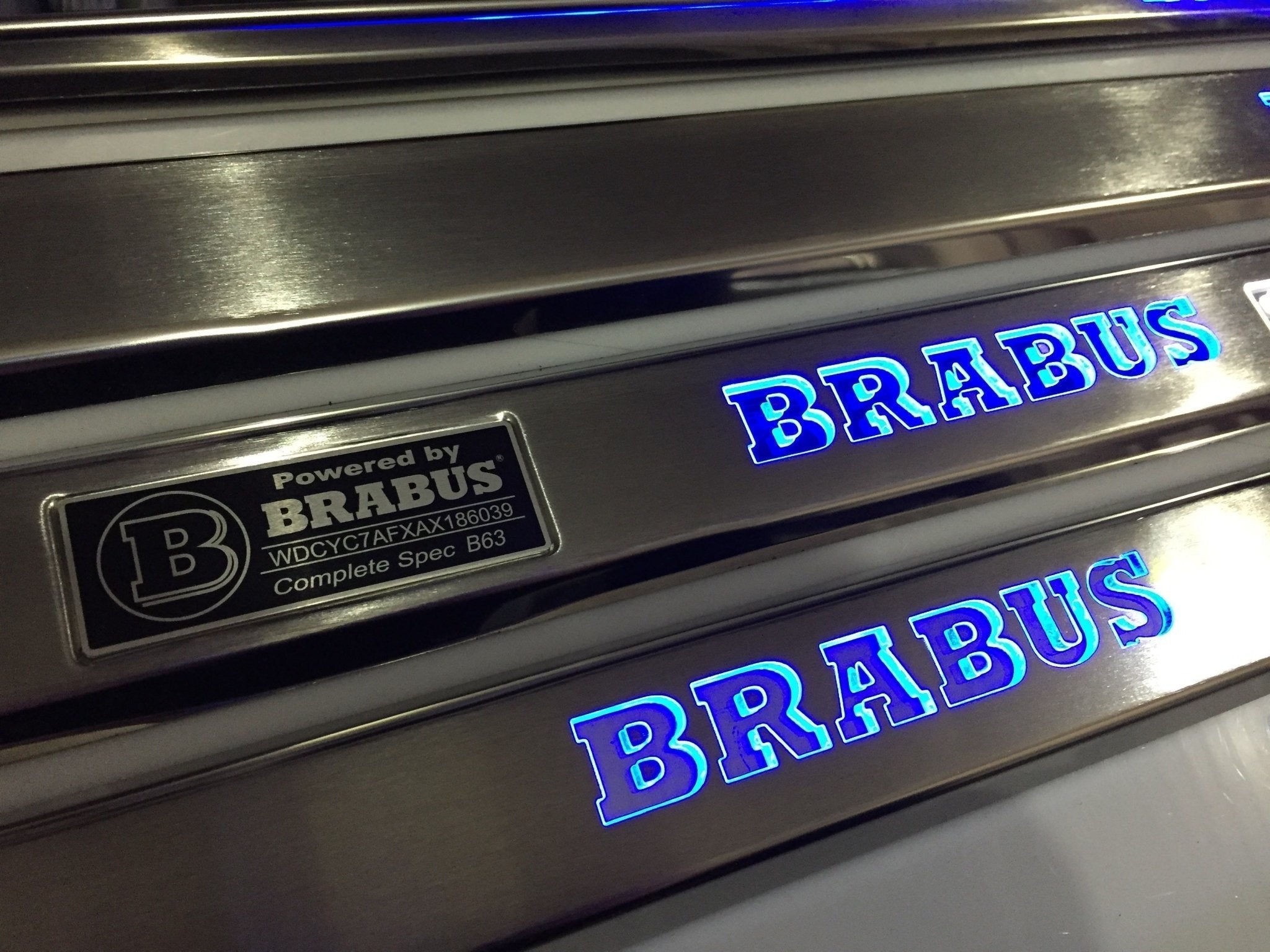Brabus B63 LED Illuminated Door Sills 4 or 5 pcs for Mercedes-Benz G-Class W463 - Custom Class