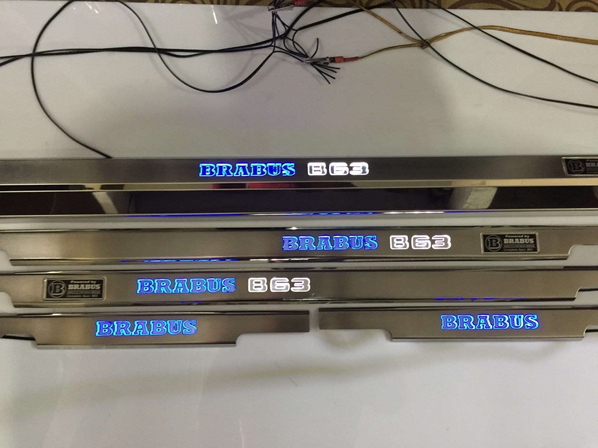 Brabus B63 LED Illuminated Door Sills 4 or 5 pcs for Mercedes-Benz G-Class W463 - Custom Class