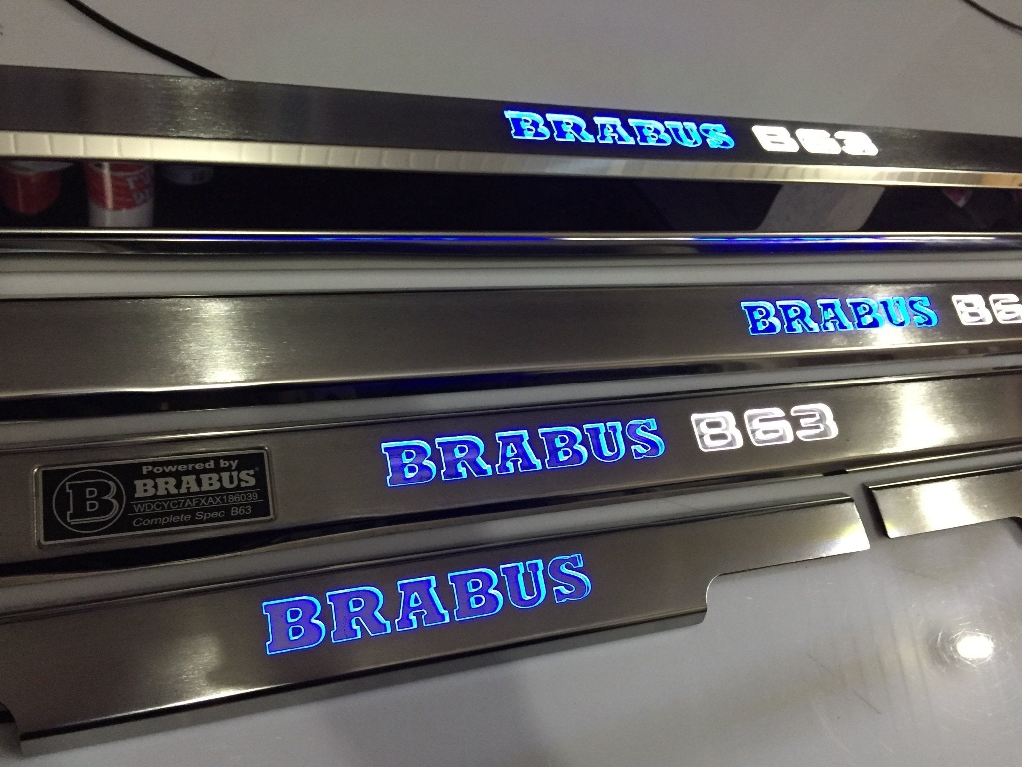Brabus B63 LED Illuminated Door Sills 4 or 5 pcs for Mercedes-Benz G-Class W463 - Custom Class