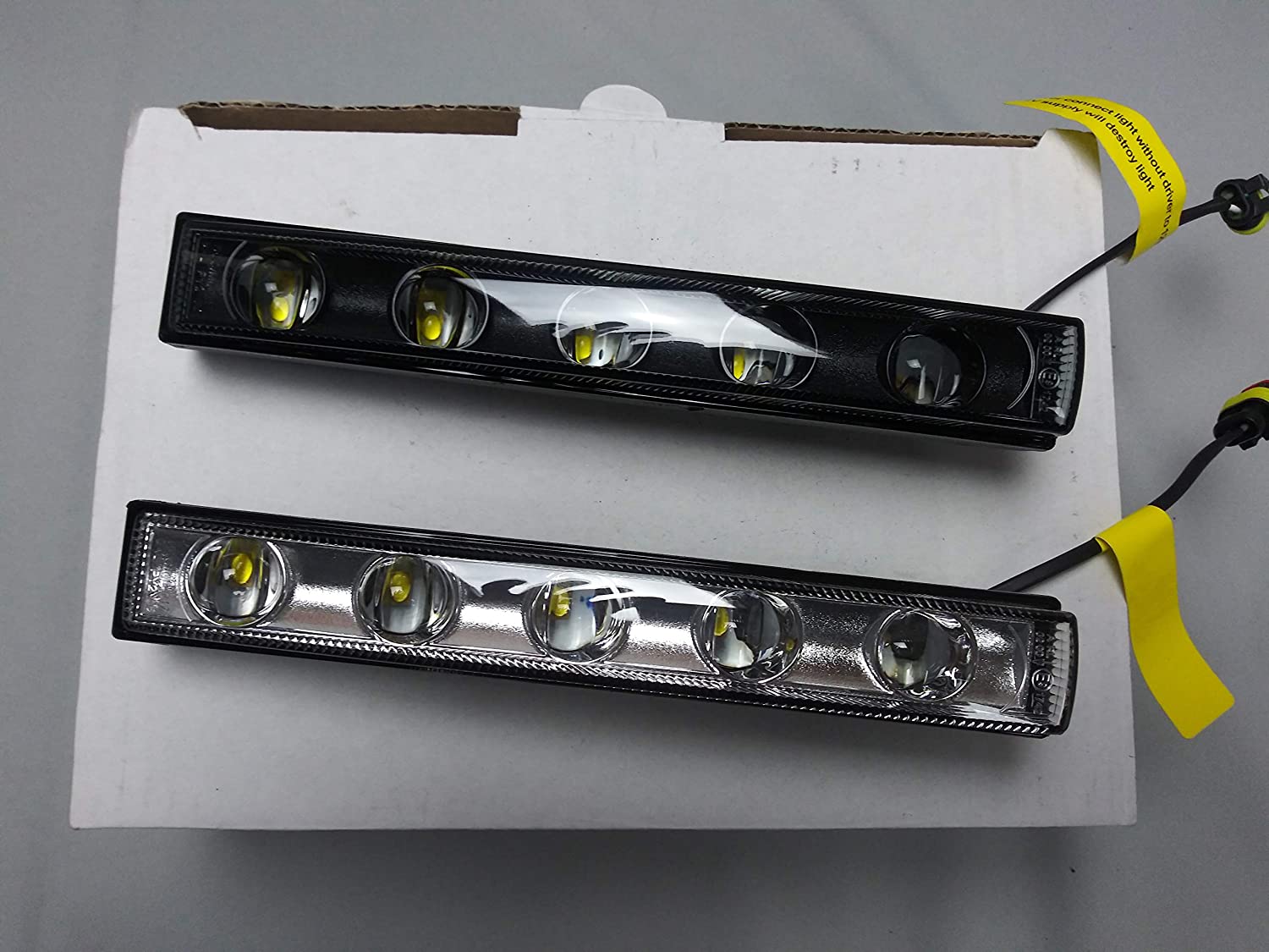 Brabus Carbon Front Headlight Covers with LEDs for Mercedes W463 G Wagon - Custom Class