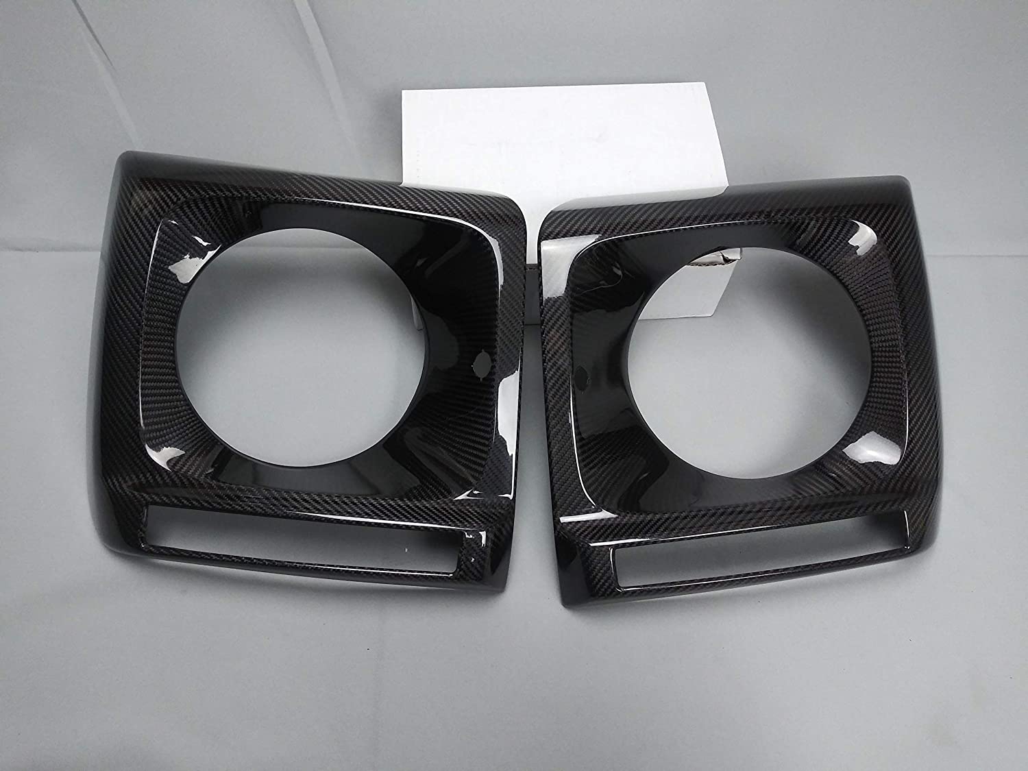 Brabus Carbon Front Headlight Covers with LEDs for Mercedes W463 G Wagon - Custom Class