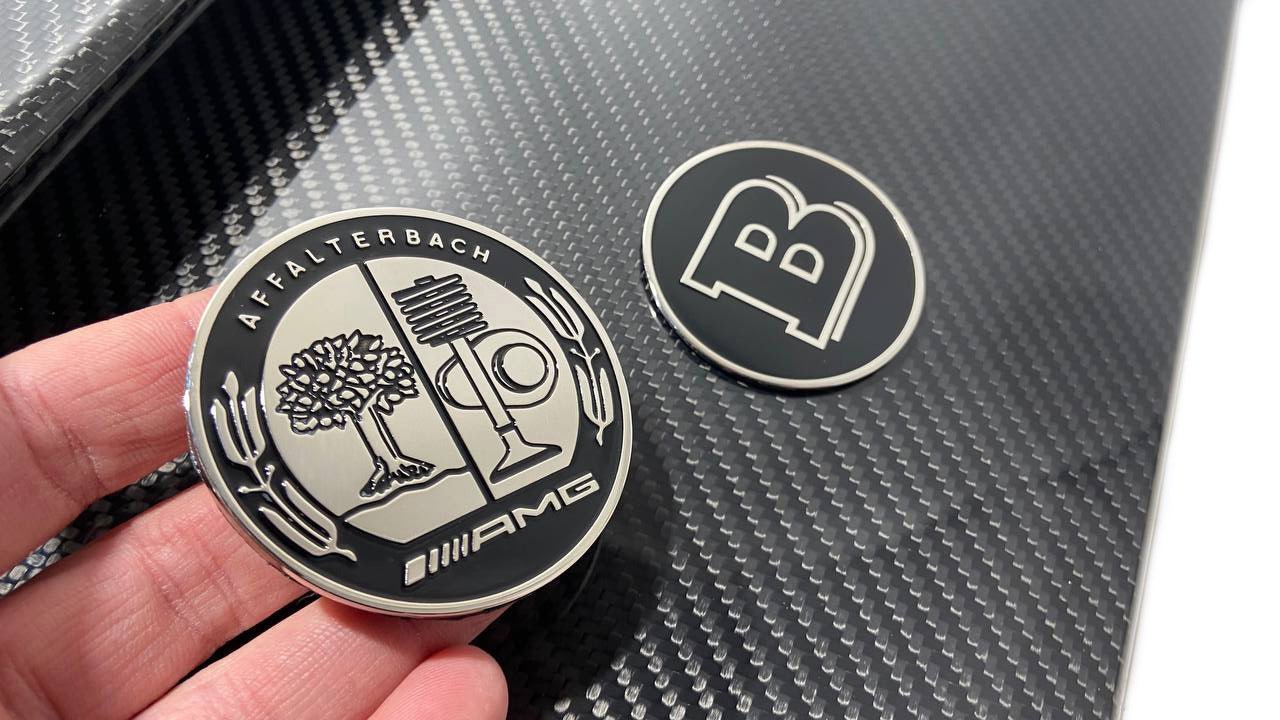 Brabus Carbon Hood Scoop with Badge for Mercedes W463 G Wagon - Custom Class