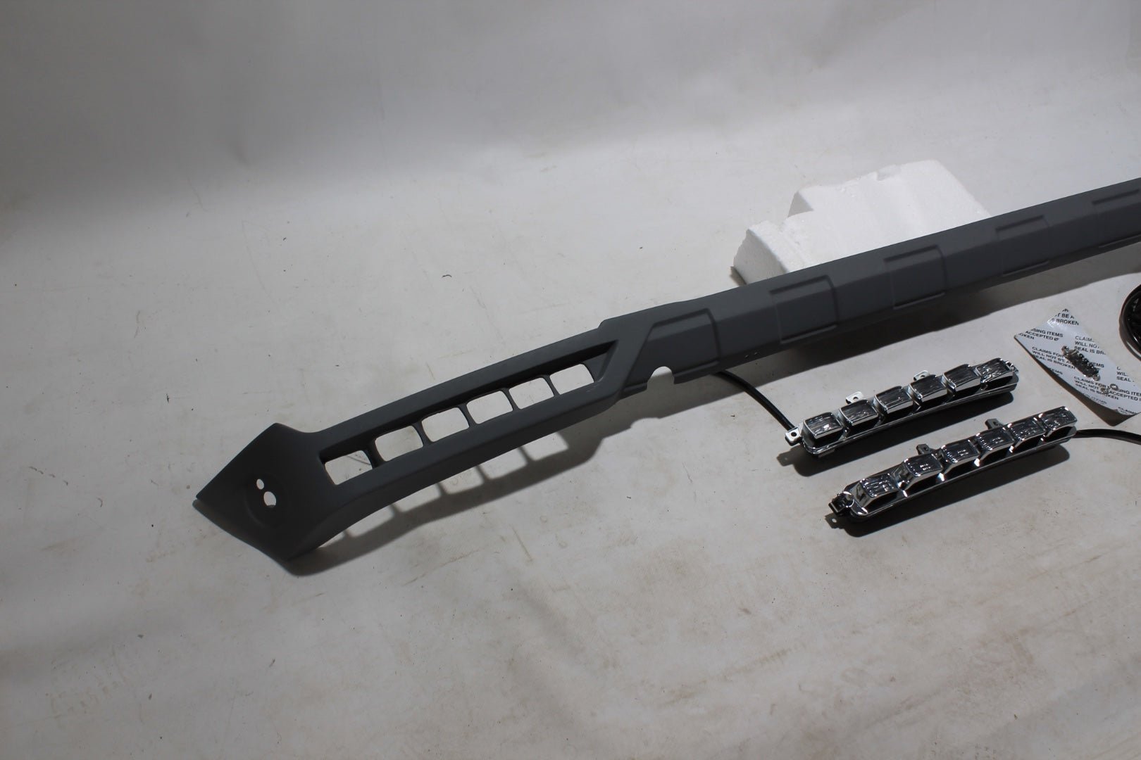 Brabus Fiberglass Front Bumper Diffuser with LED Lights for Mercedes-Benz G-Wagon W463 G63 - Custom Class