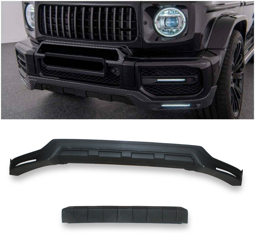 Brabus Fiberglass Lip Spoiler with LEDs for Front AMG Bumper Mercedes-Benz W463A G63 - Custom Class