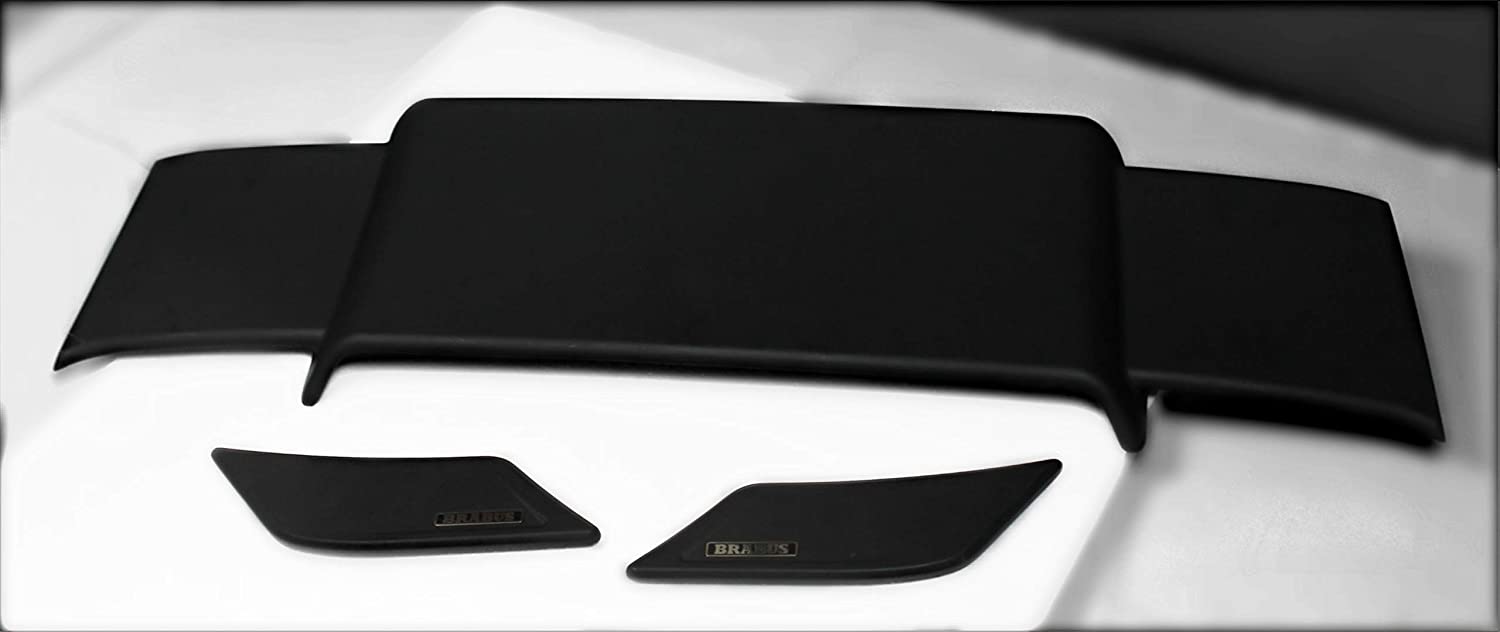 Brabus Fiberglass Rear roof Lip Spoiler with Badges for Mercedes-Benz W463A - Custom Class
