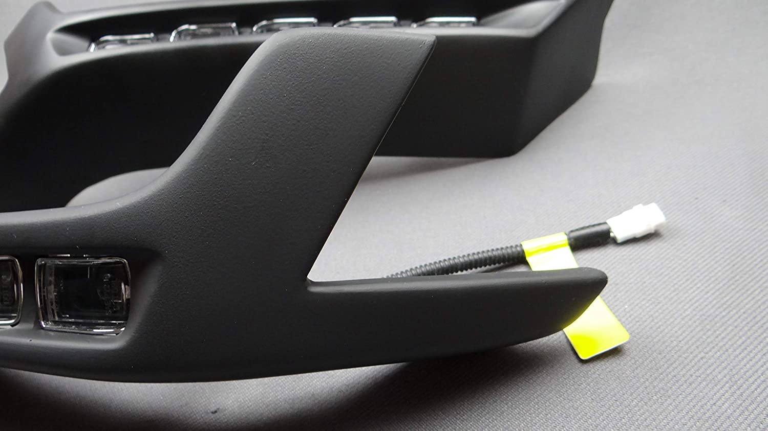 Brabus front AMG bumper fiberglass lip spoiler with LEDs for 4x4 Squared Mercedes W463 G Wagon - Custom Class