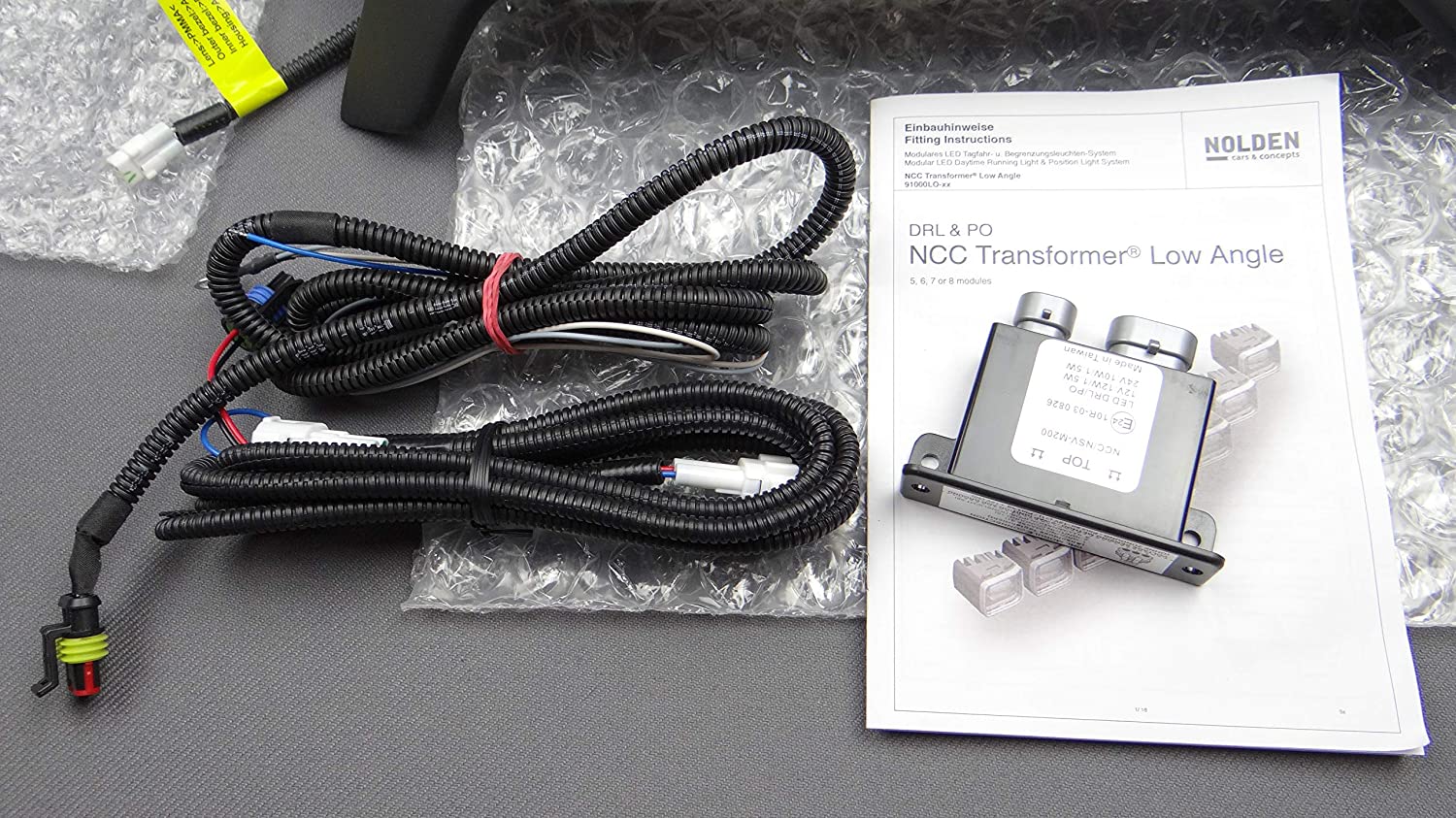 Brabus front AMG bumper fiberglass lip spoiler with LEDs for 4x4 Squared Mercedes W463 G Wagon - Custom Class