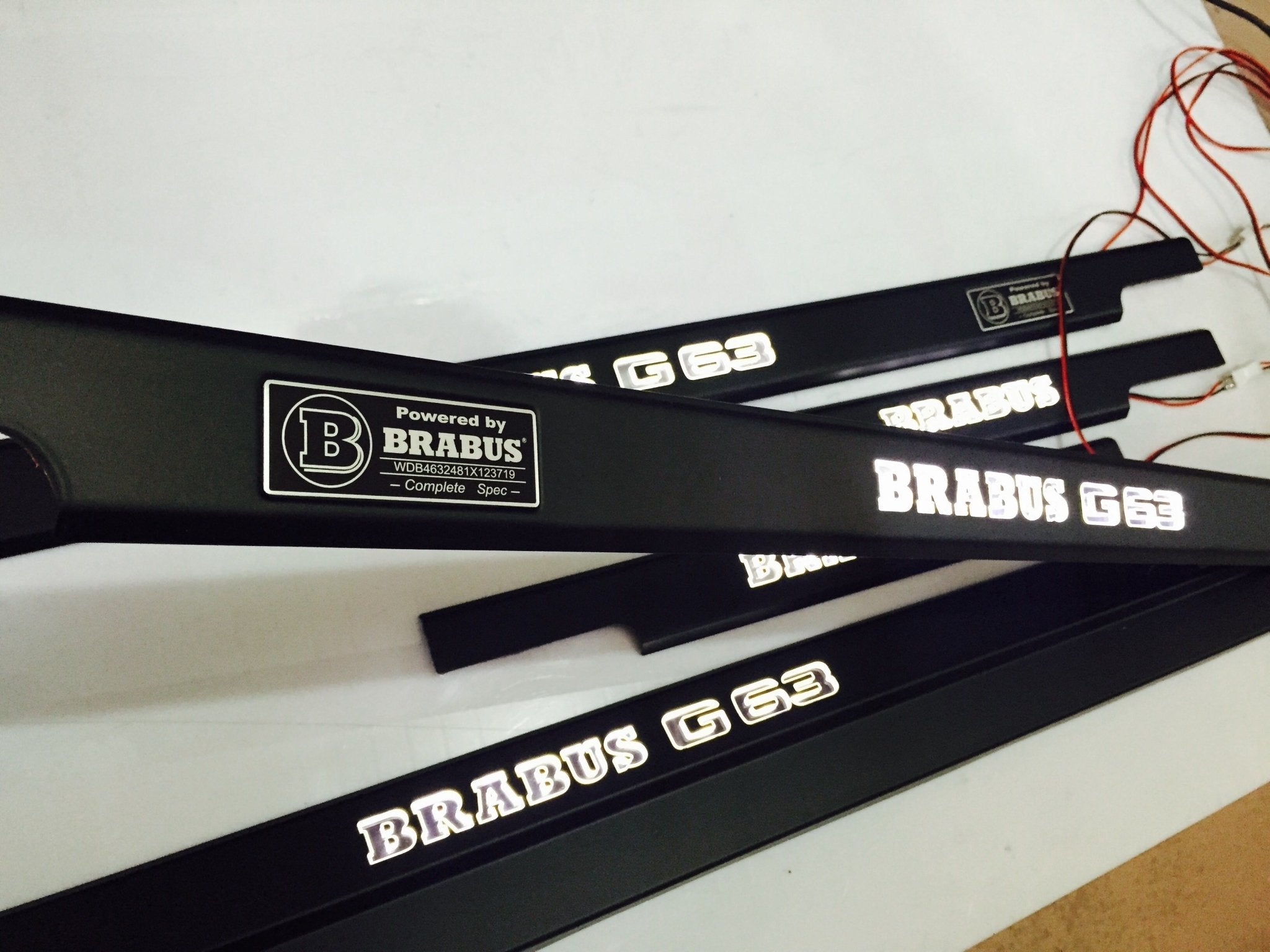 Brabus G63 LED Illuminated Door Sills 4 or 5 pcs for Mercedes-Benz G-Class W463 - Custom Class
