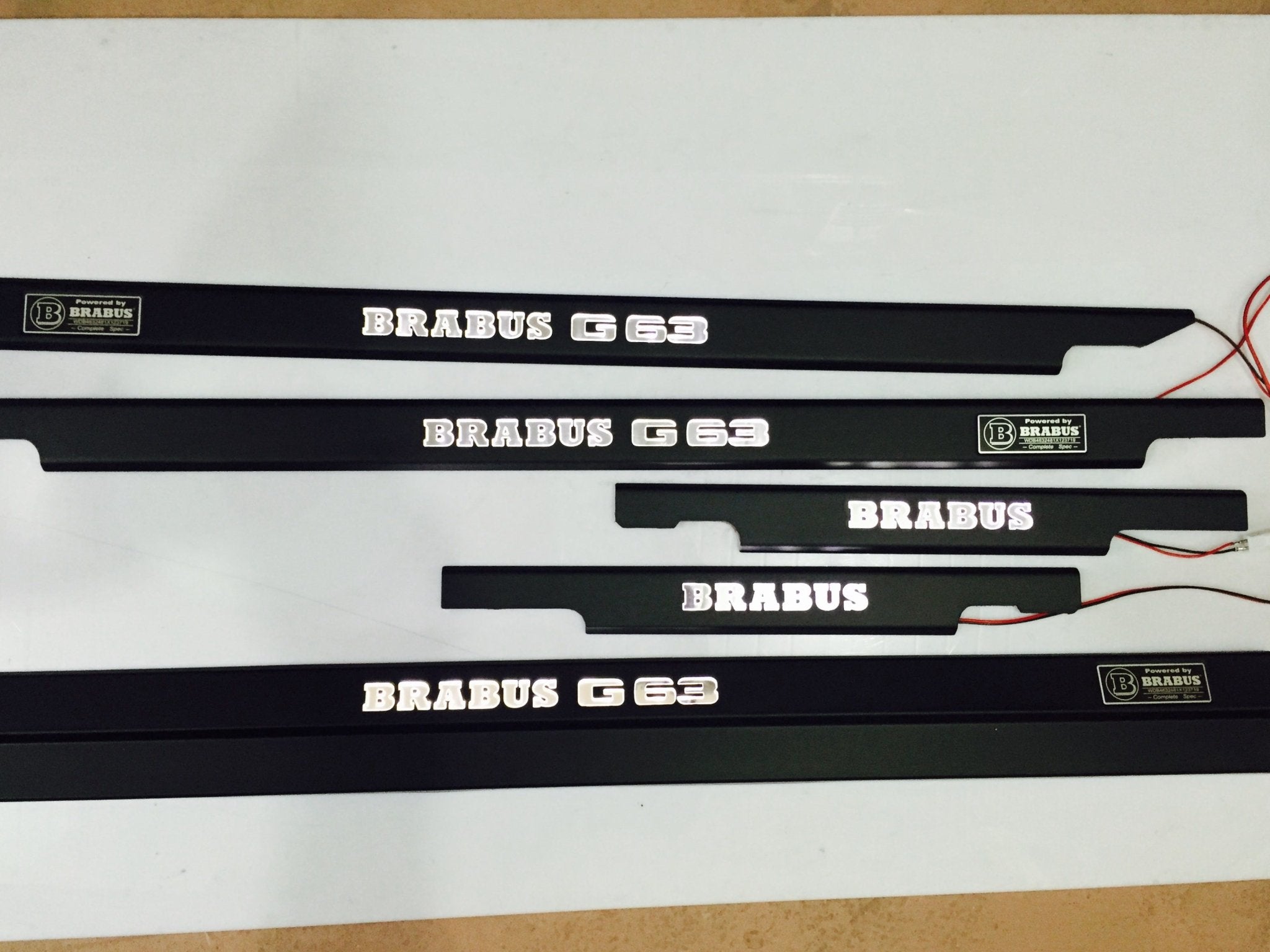 Brabus G63 LED Illuminated Door Sills 4 or 5 pcs for Mercedes-Benz G-Class W463 - Custom Class
